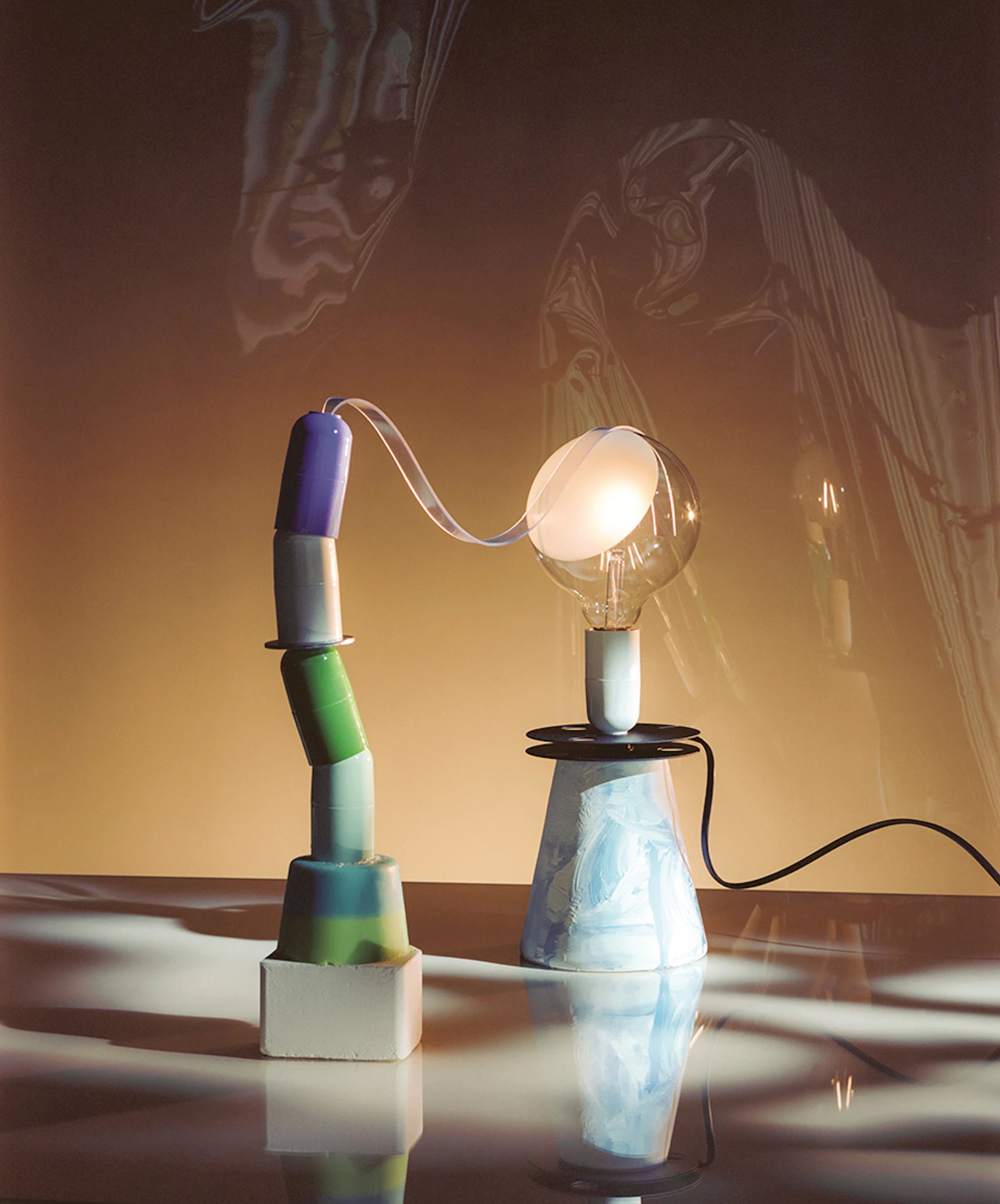 Tischlampe LAMPADINA weiß