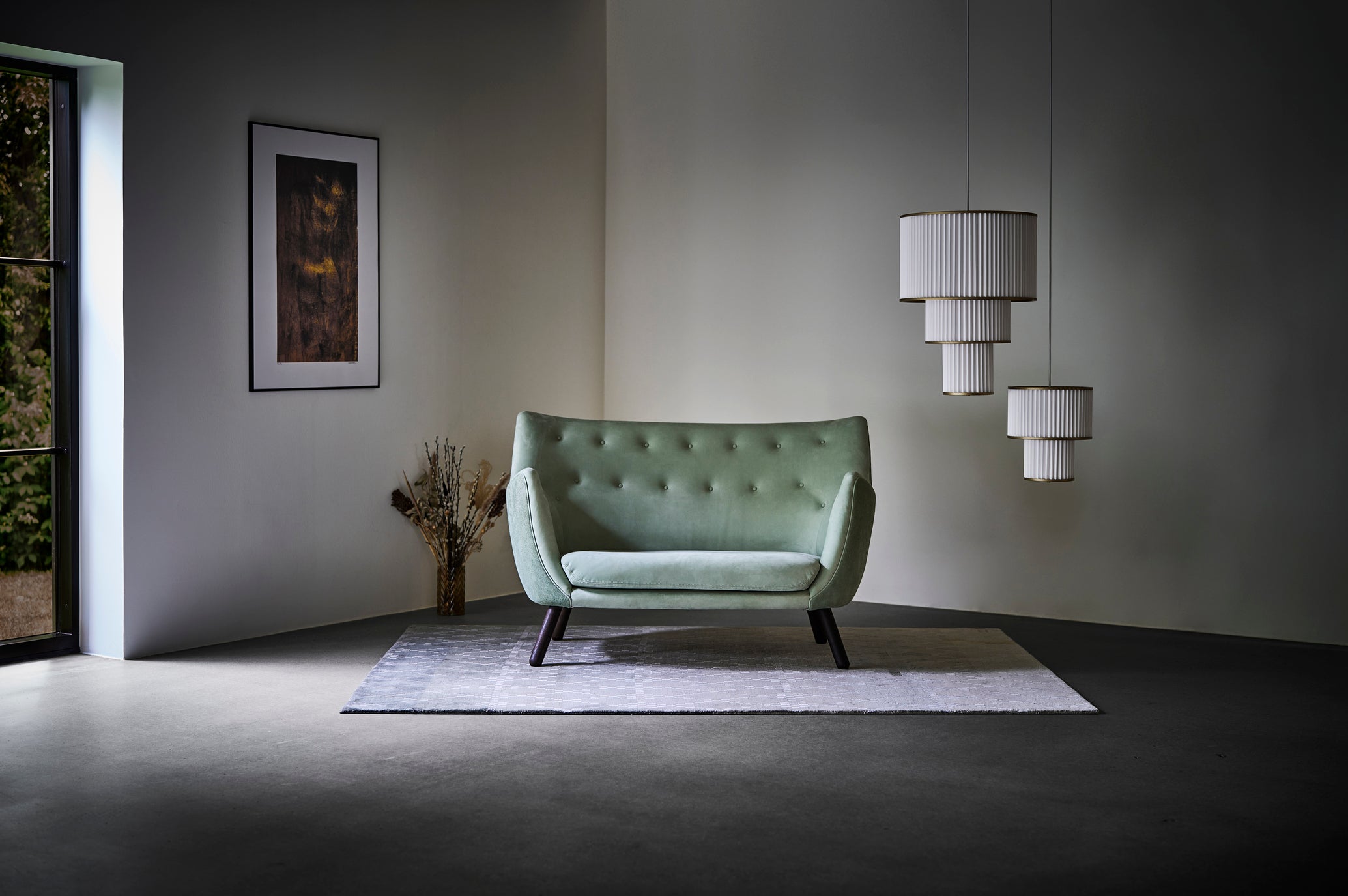 Hanging Lamp MODEL 112 PLIVELLO white with gold