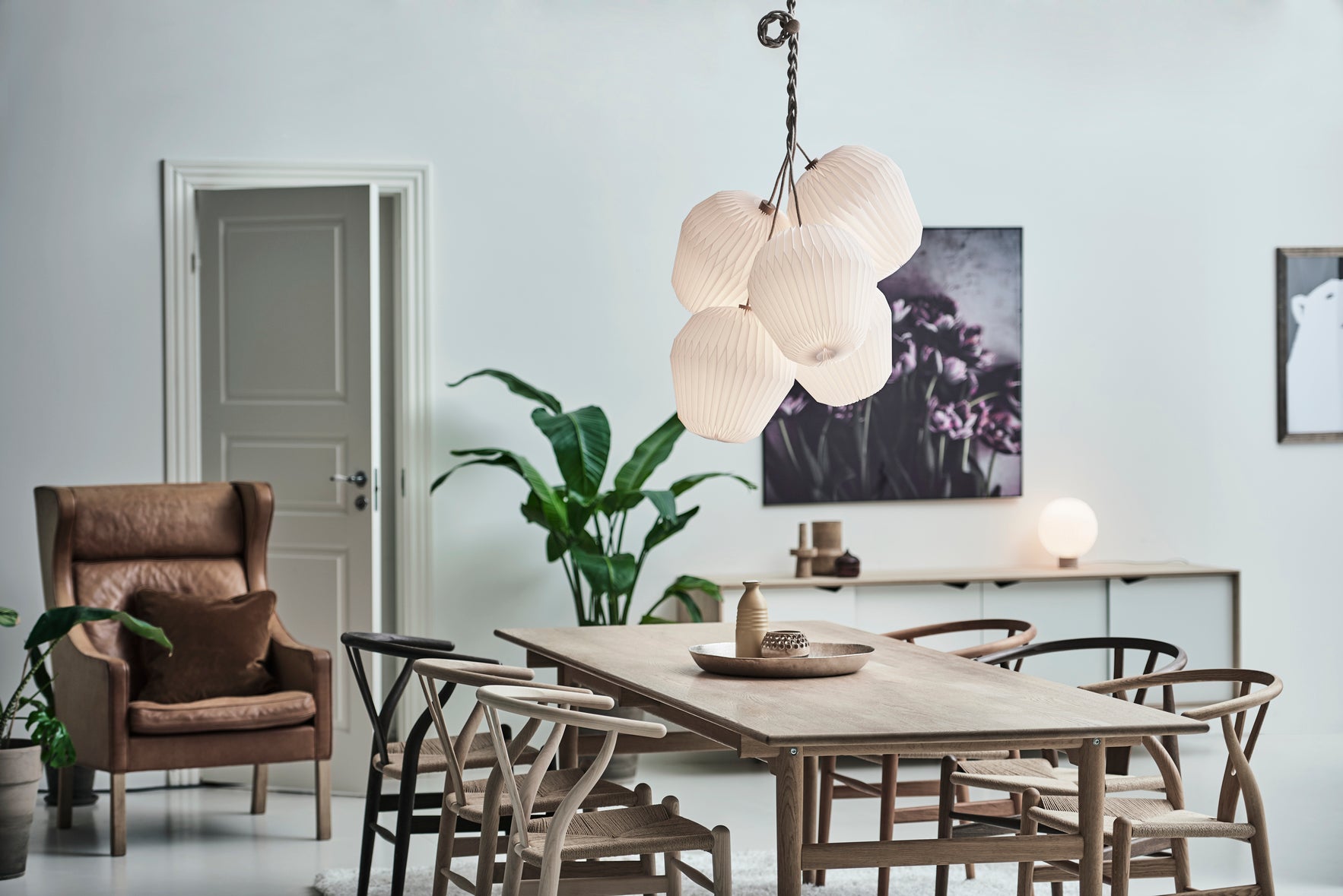 Hanging Lamp MODEL 130 BOUQUET 5 white