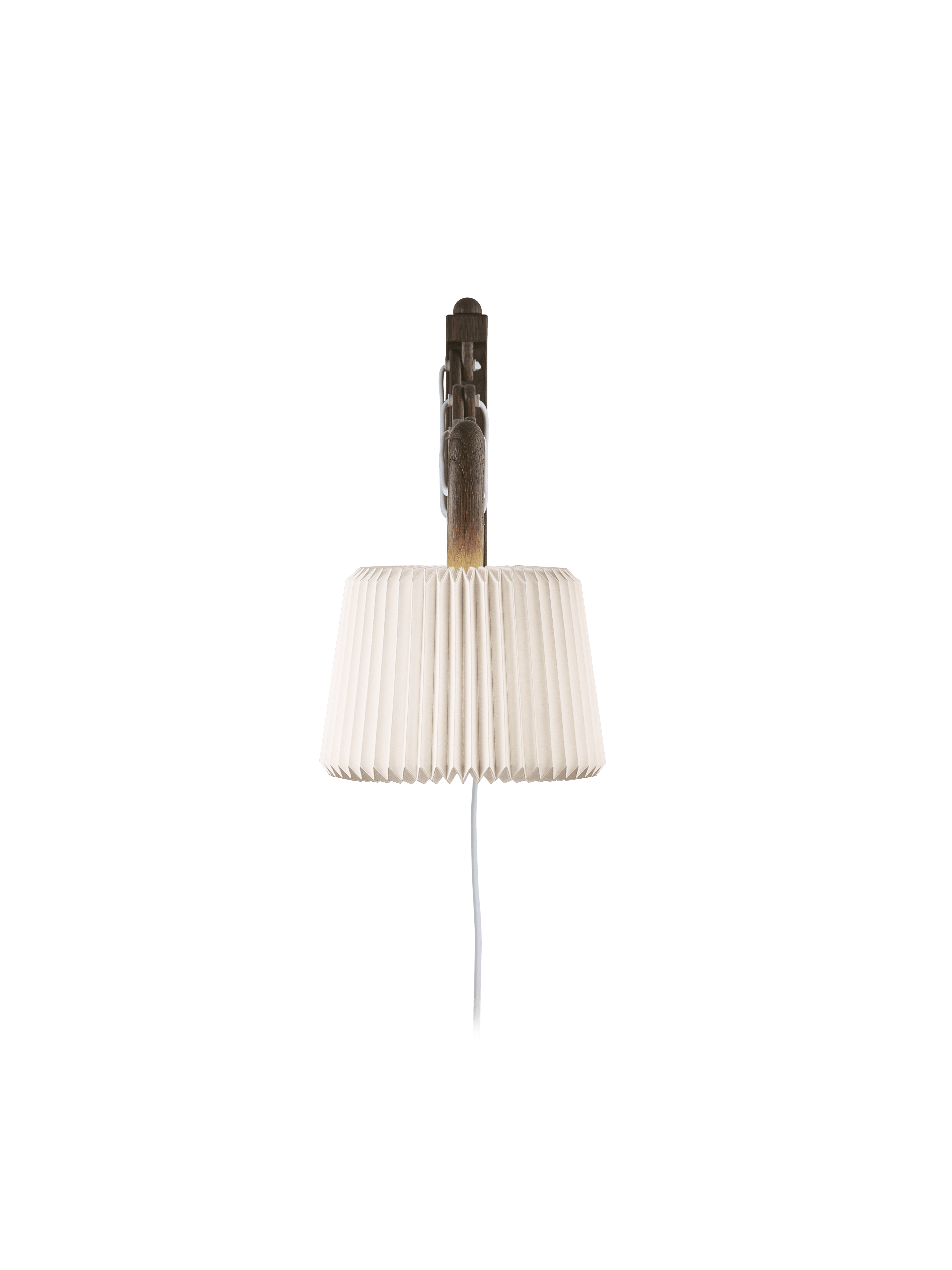 Lampa ścienna MODEL 223 120 SAX biały z ciemną dębową podstawą