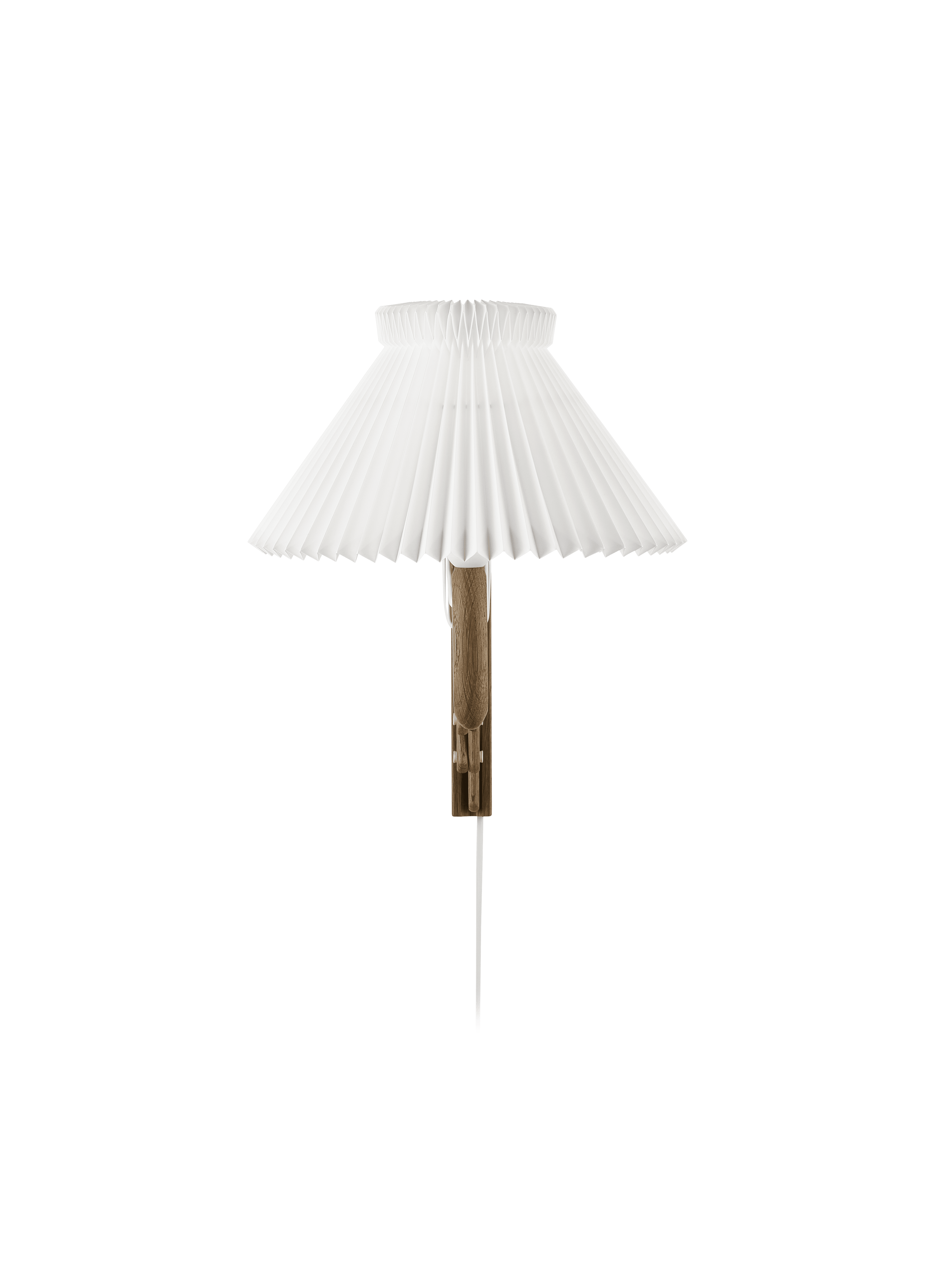 Lampa ścienna MODEL 224 1/17 SAX biały z ciemną dębową podstawą