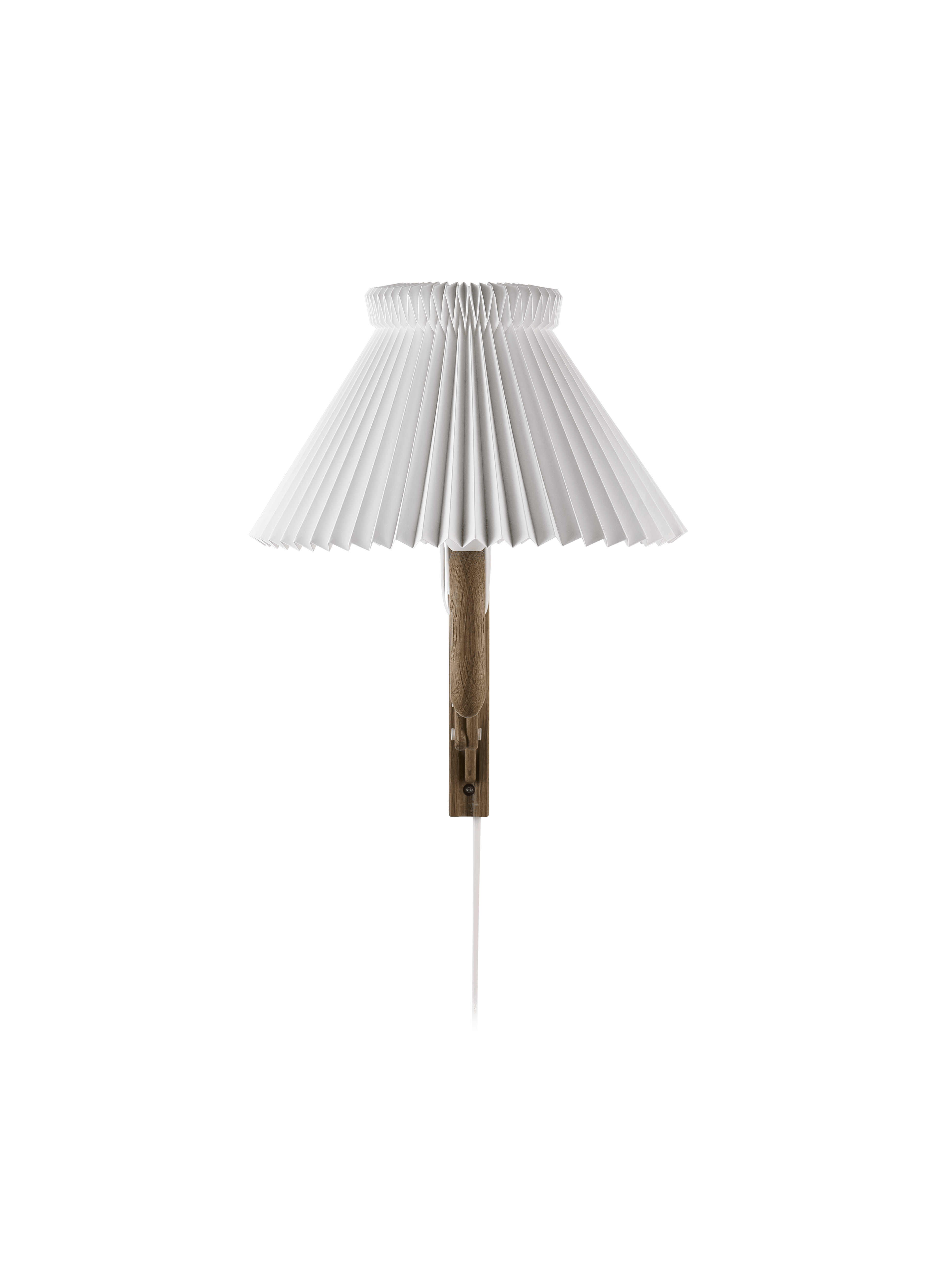 Lampa ścienna MODEL 224 1/17 SAX biały z ciemną dębową podstawą