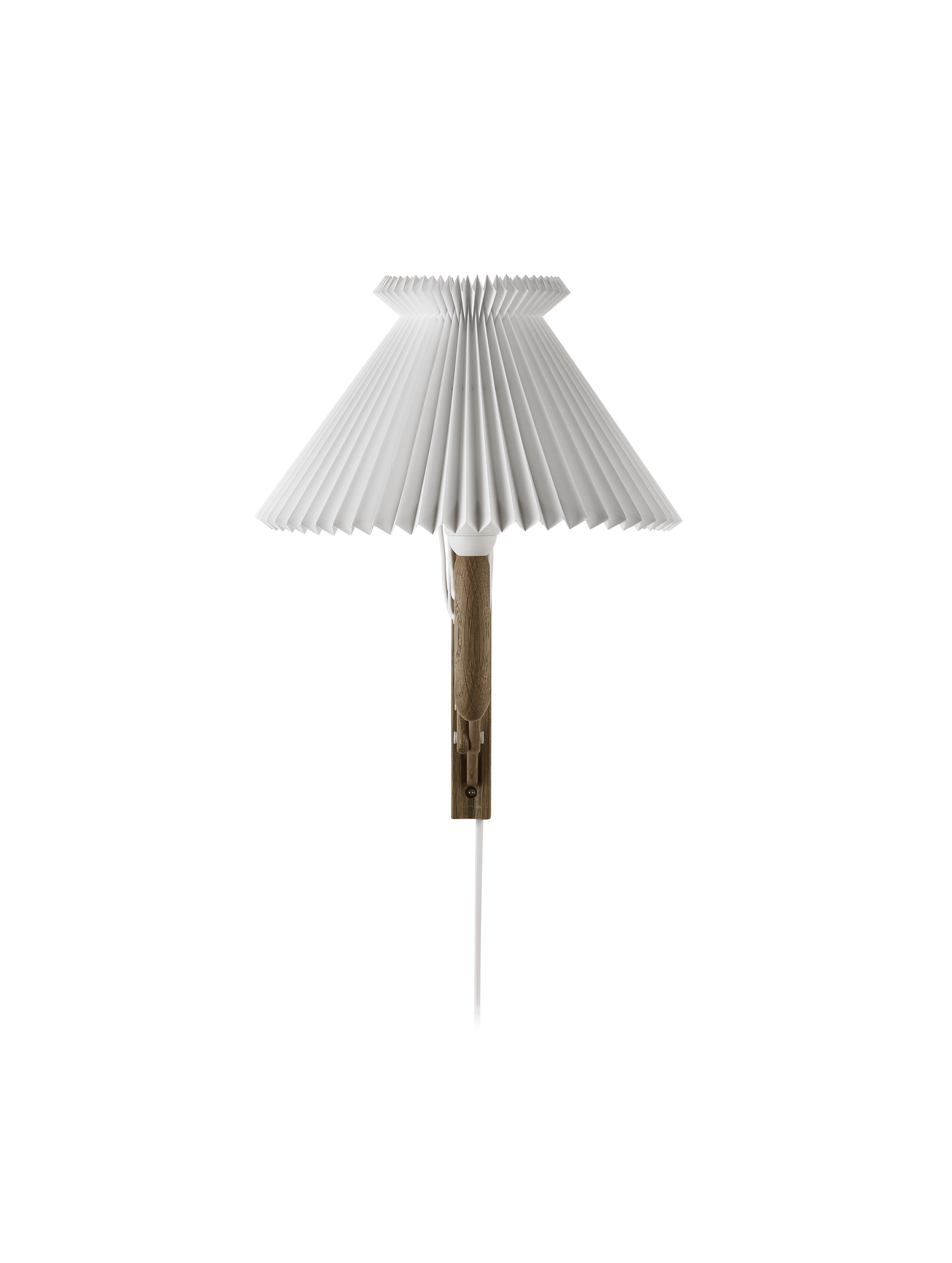 Lampa ścienna MODEL 224 6/17 SAX biały z ciemną dębową podstawą