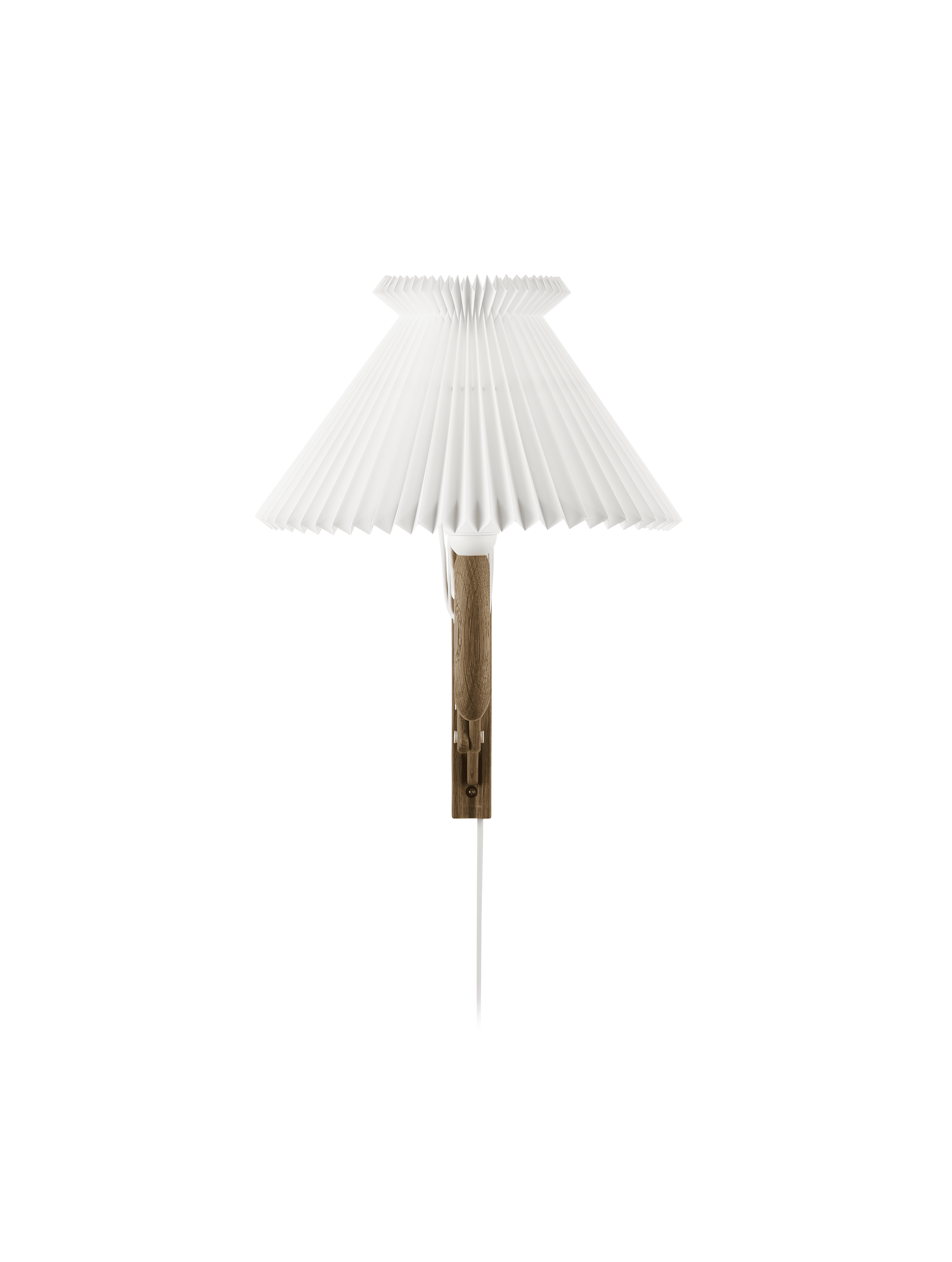 Lampa ścienna MODEL 224 6/17 SAX biały z ciemną dębową podstawą
