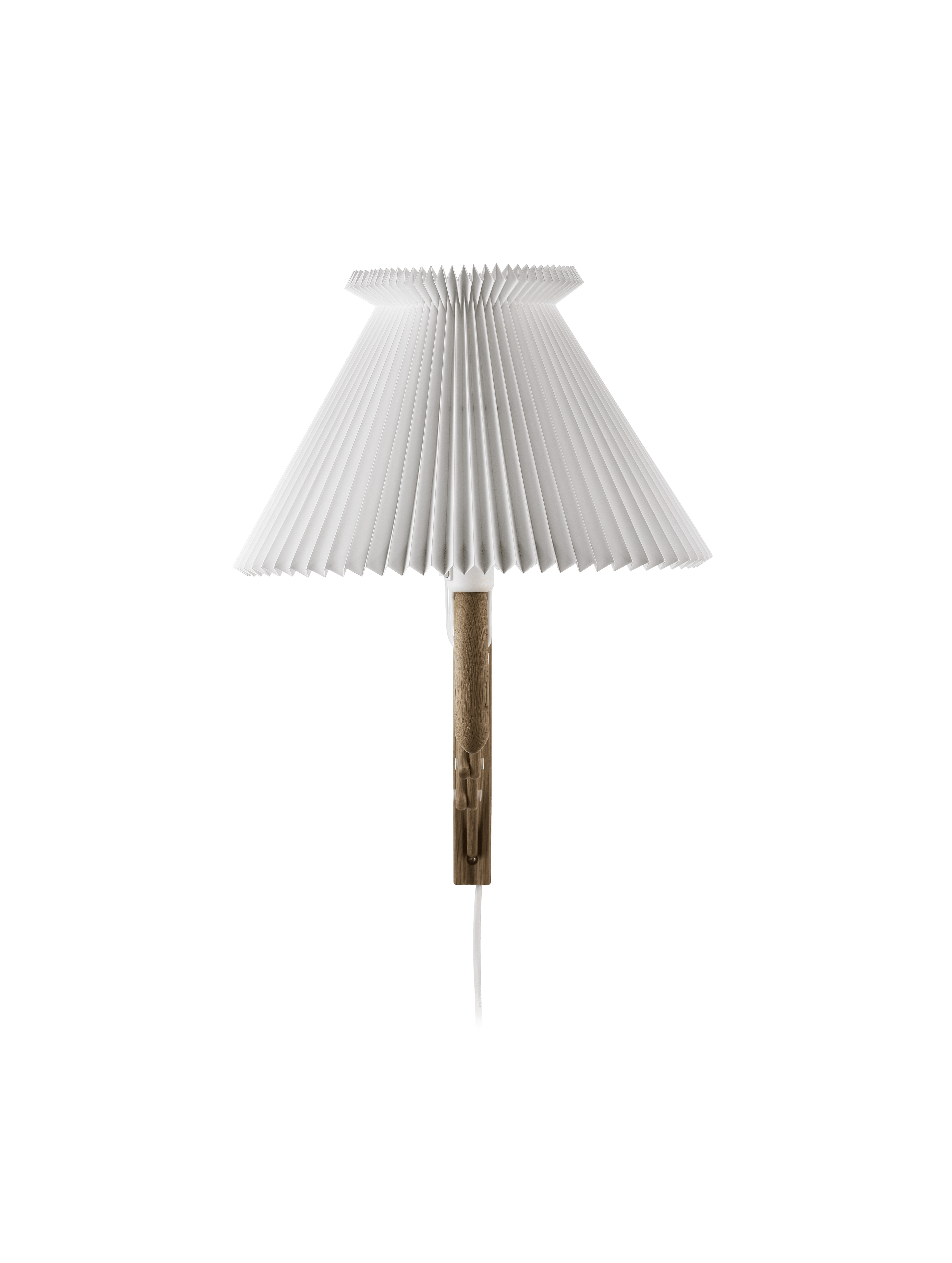 Lampa ścienna MODEL 234 6/21 SAX biały z ciemną dębową podstawą