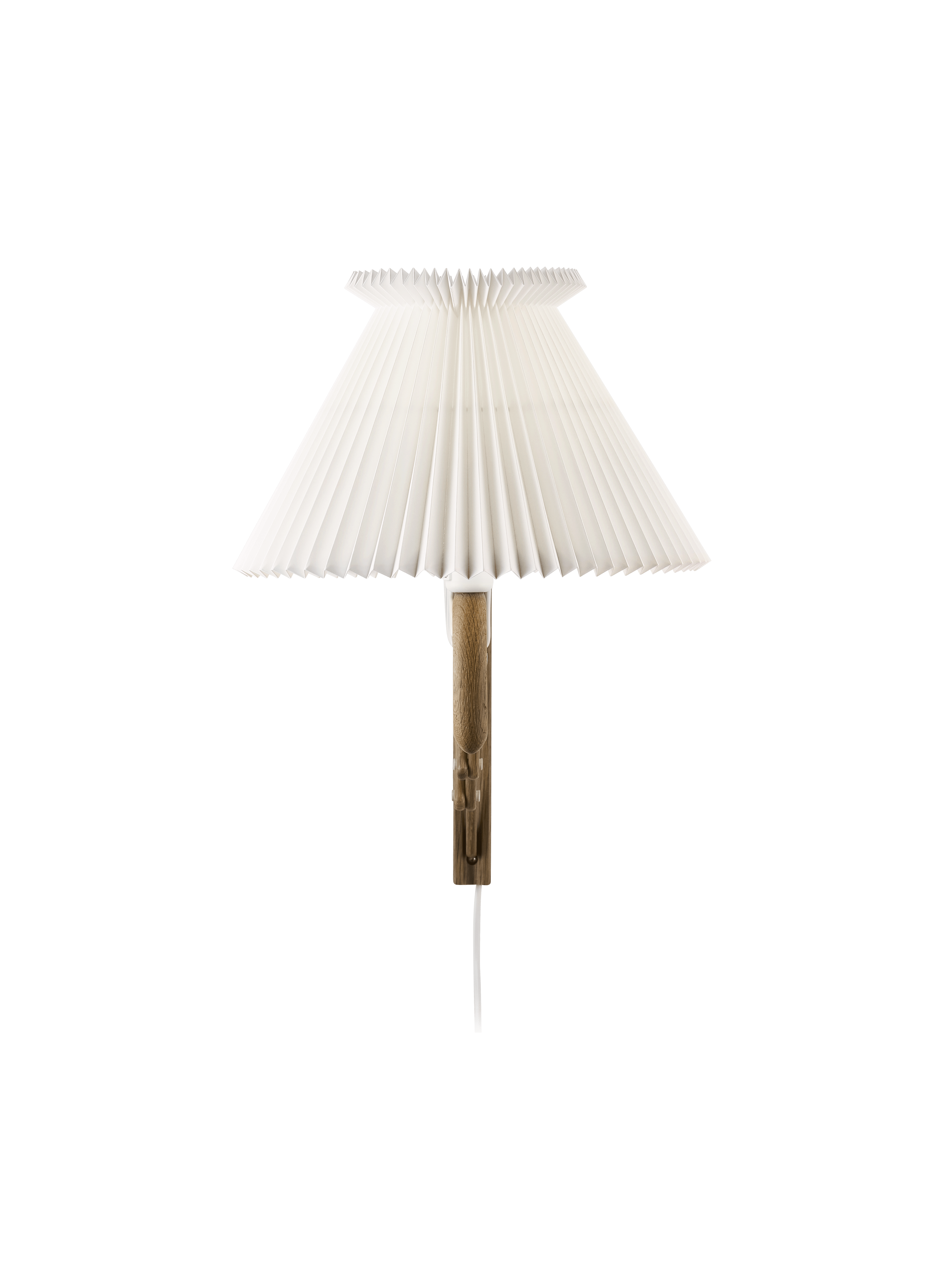 Lampa ścienna MODEL 234 6/21 SAX biały z ciemną dębową podstawą