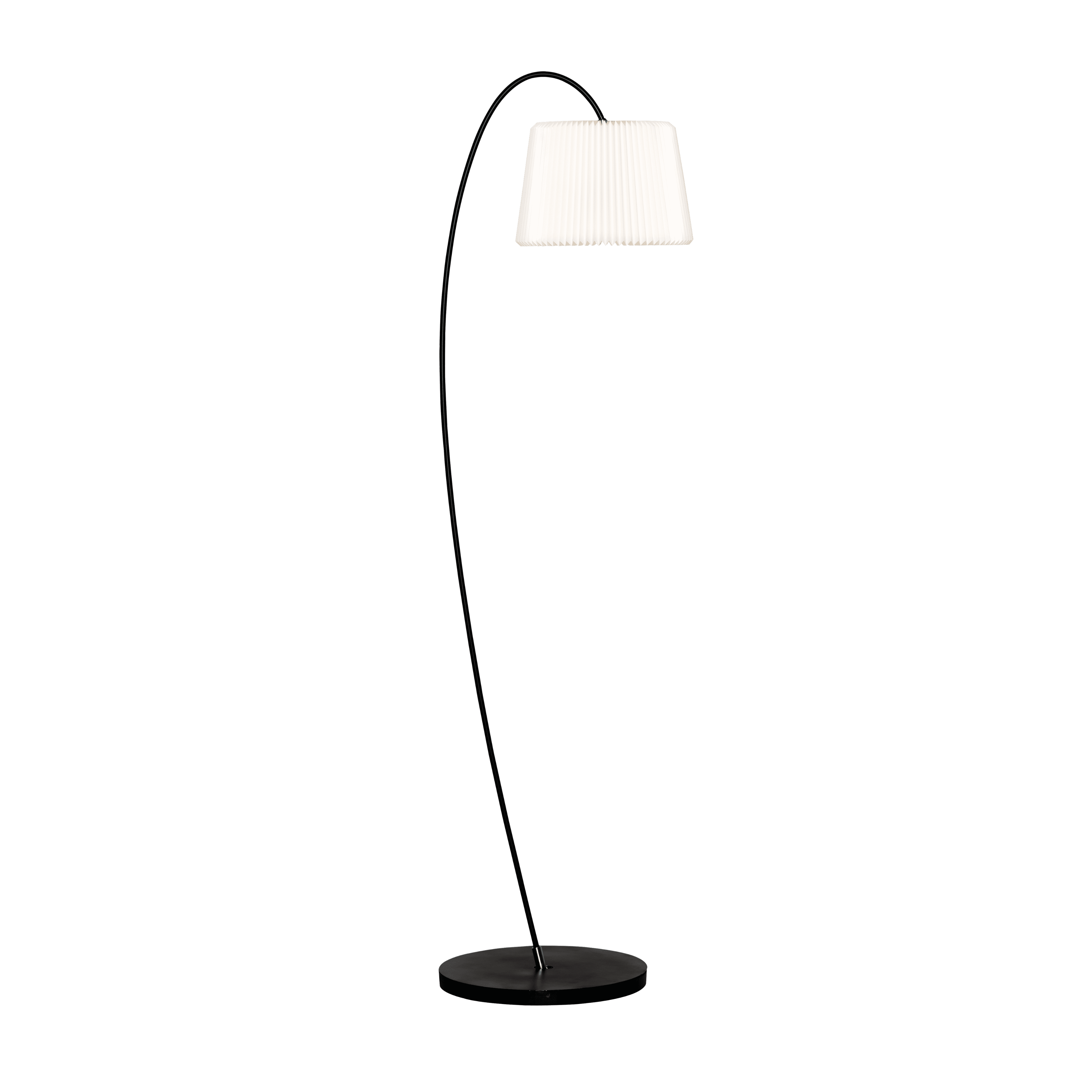 Lampa podłogowa MODEL 320 SNOWDROP biały z czarną podstawą
