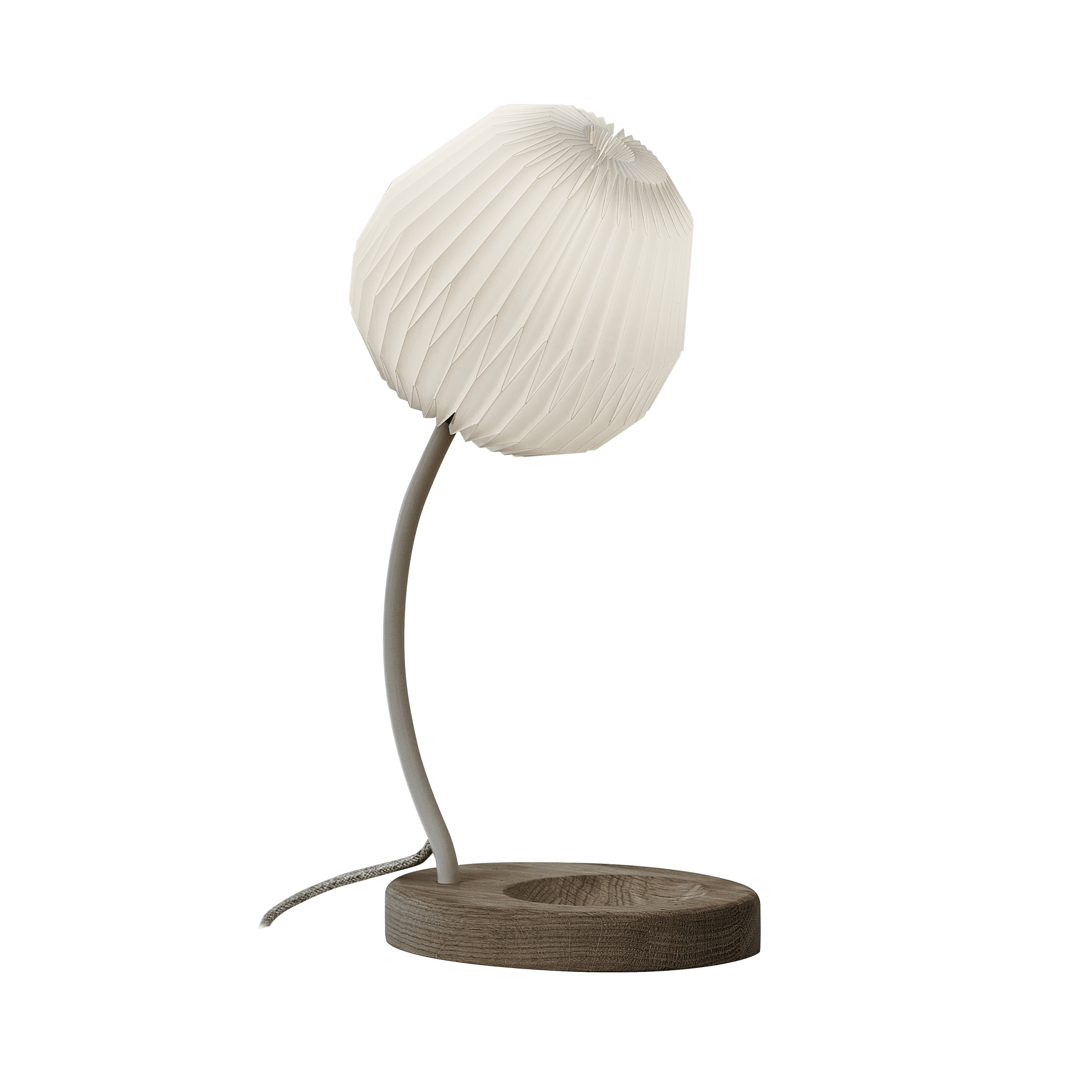 Table lamp MODEL 328 white with oak base