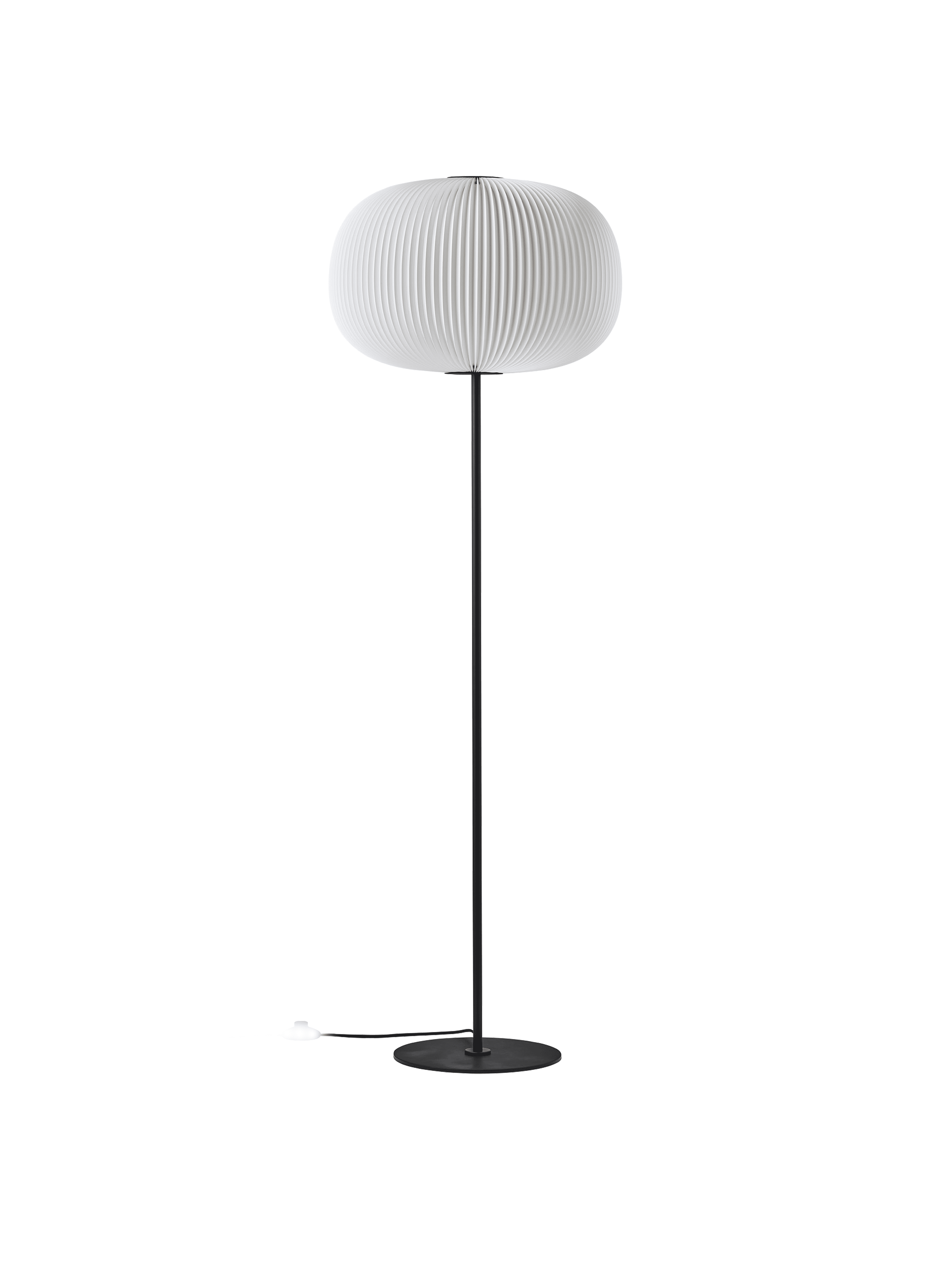 Lampa podłogowa MODEL 332 LAMELLA biały z czarną podstawą