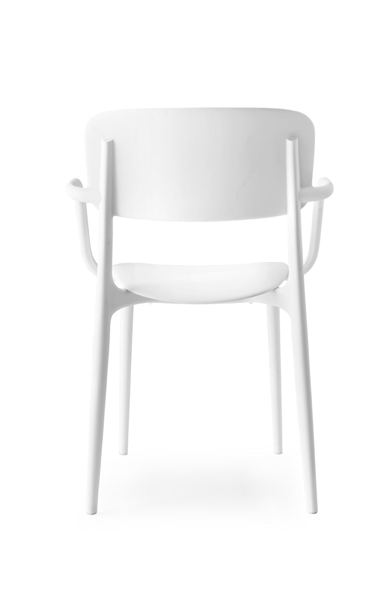 Armchair with Armrests LIBERTY white