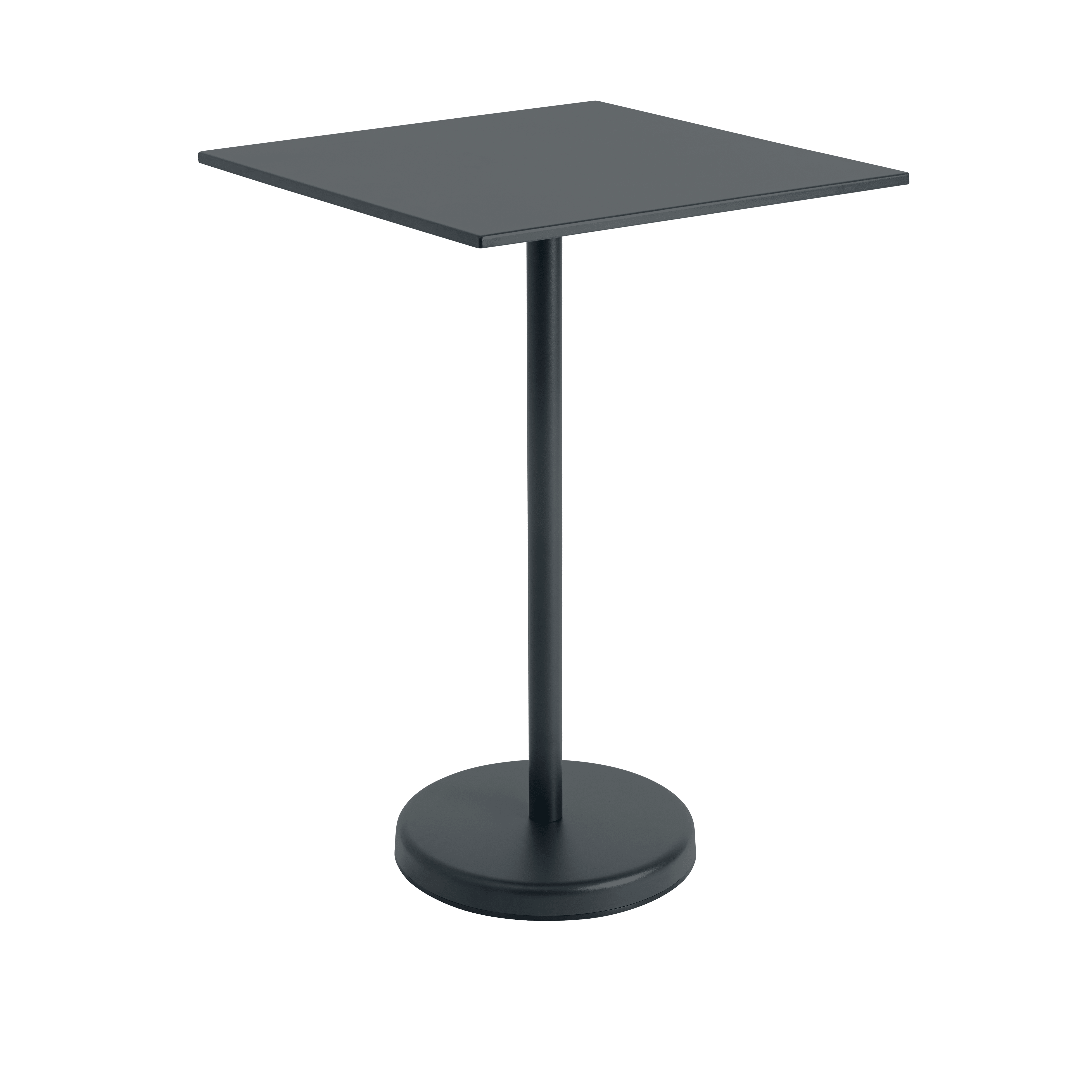Outdoor bar table LINEAR black steel