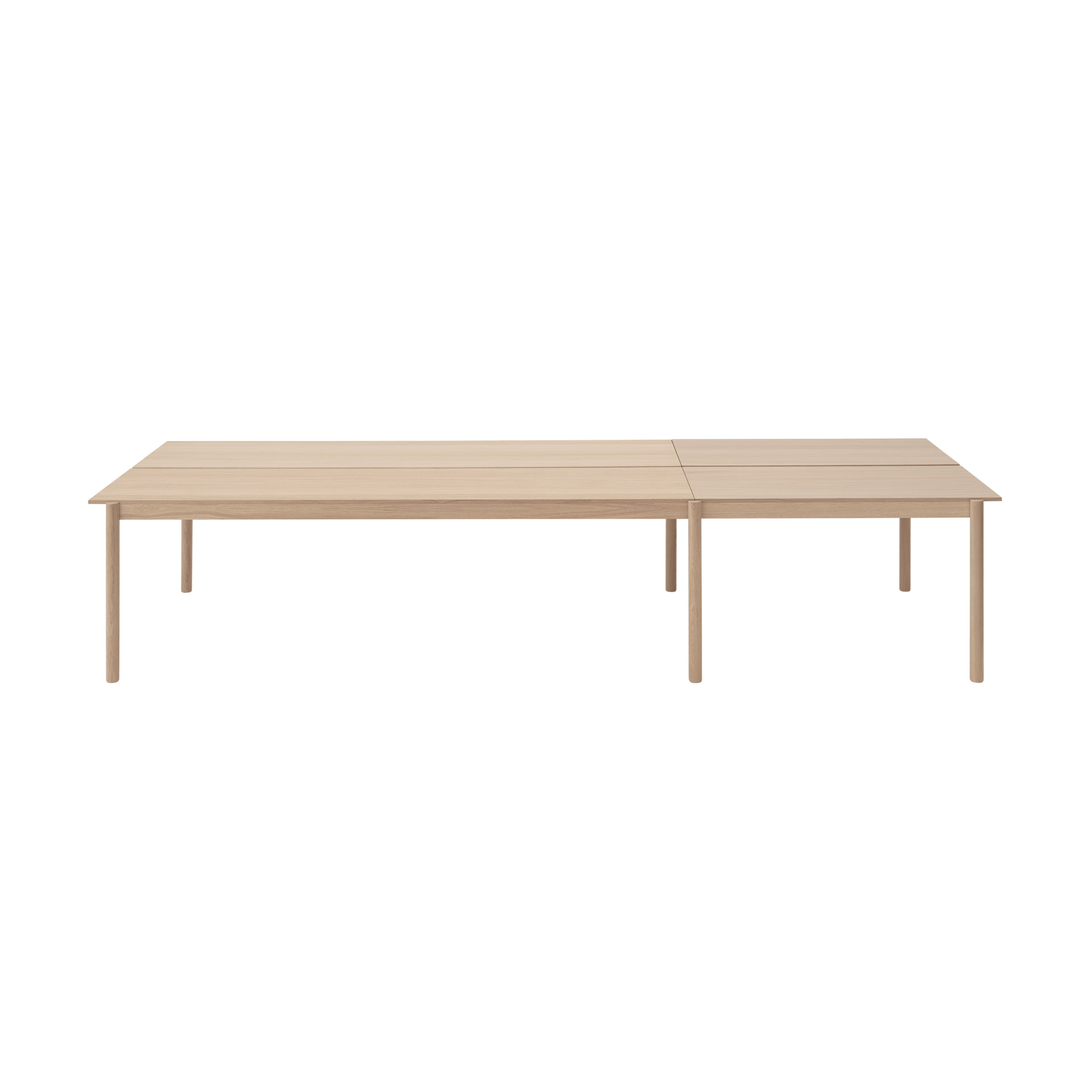 Stół biurowy LINEAR SYSTEM - KONFIGURACJA 1 fornir dębowy