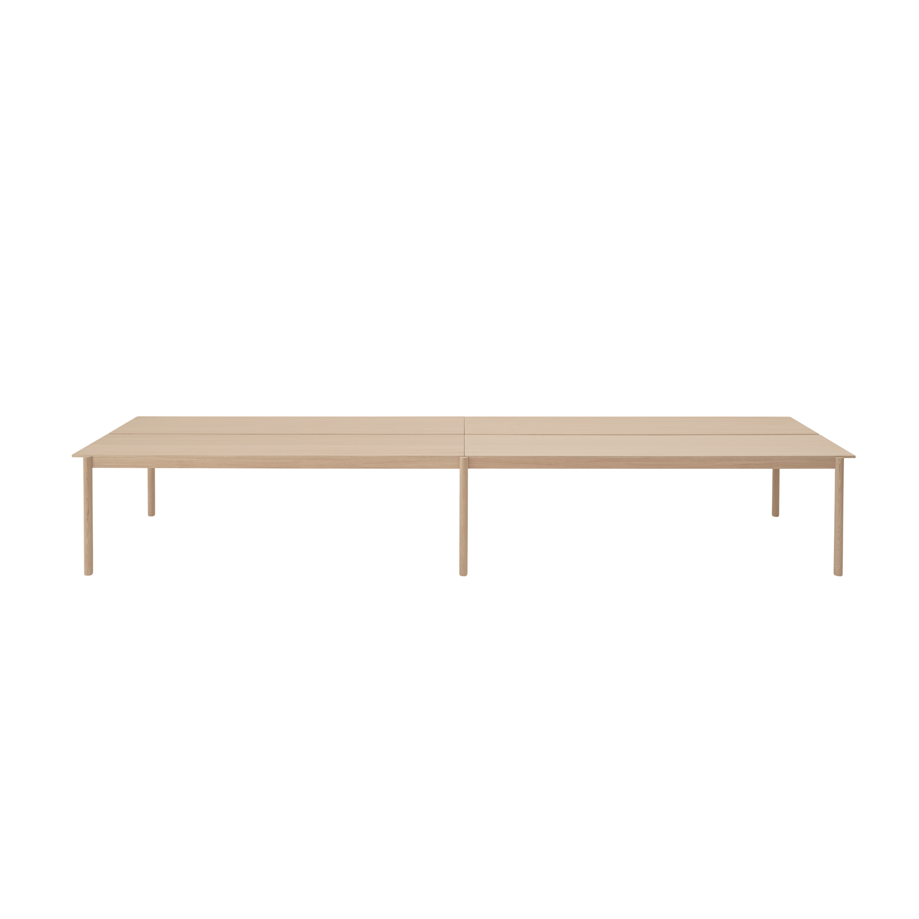 Bürotisch LINEAR SYSTEM - KONFIGURATION 2 Eichenfurnier