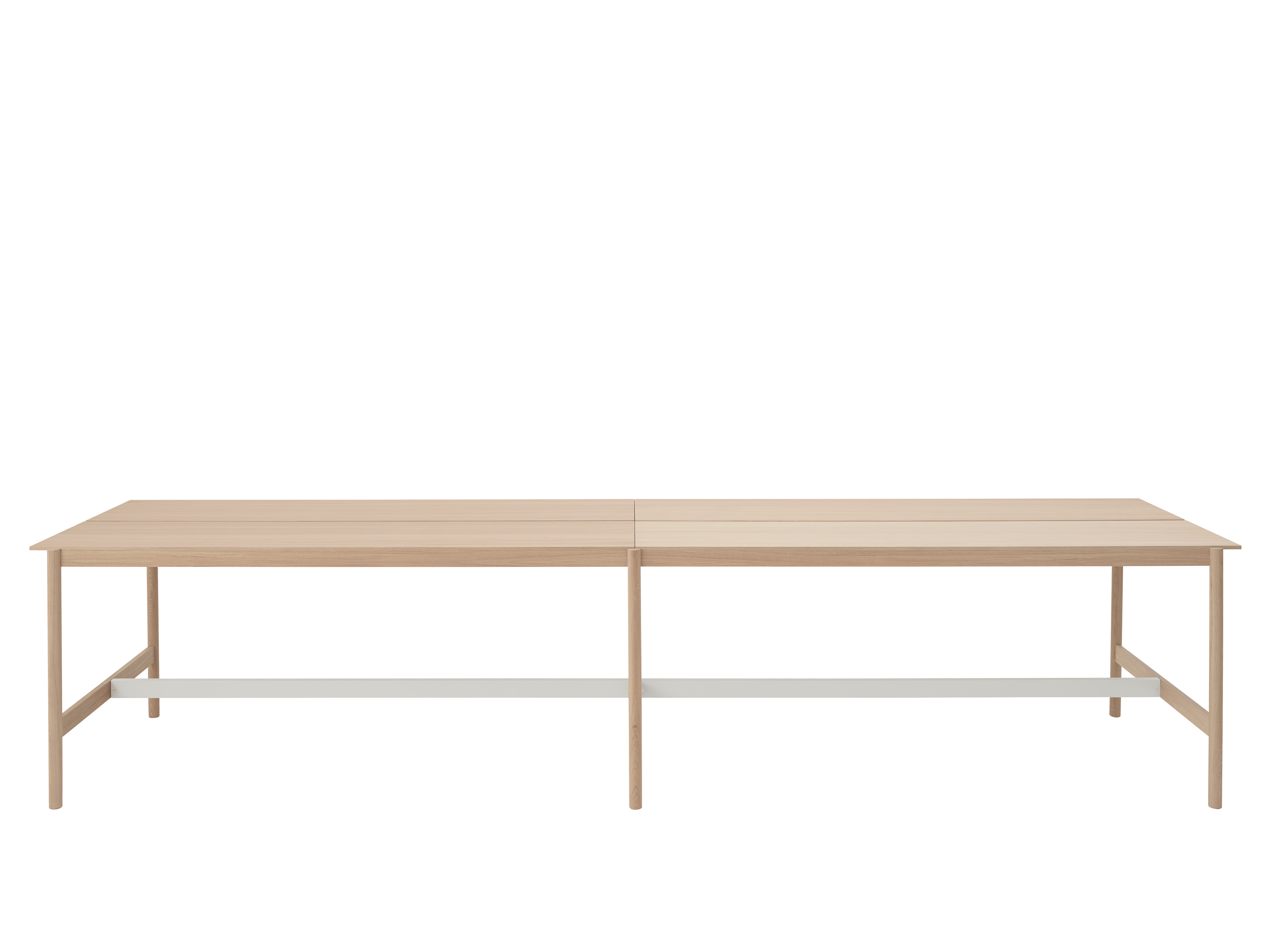 Bürotisch LINEAR SYSTEM HIGH - KONFIGURATION 2 Eichenfurnier
