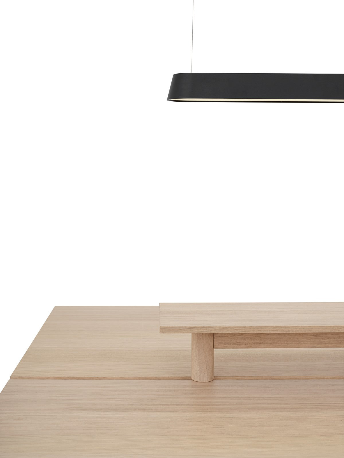Stół biurowy LINEAR SYSTEM - KONFIGURACJA 1 fornir dębowy