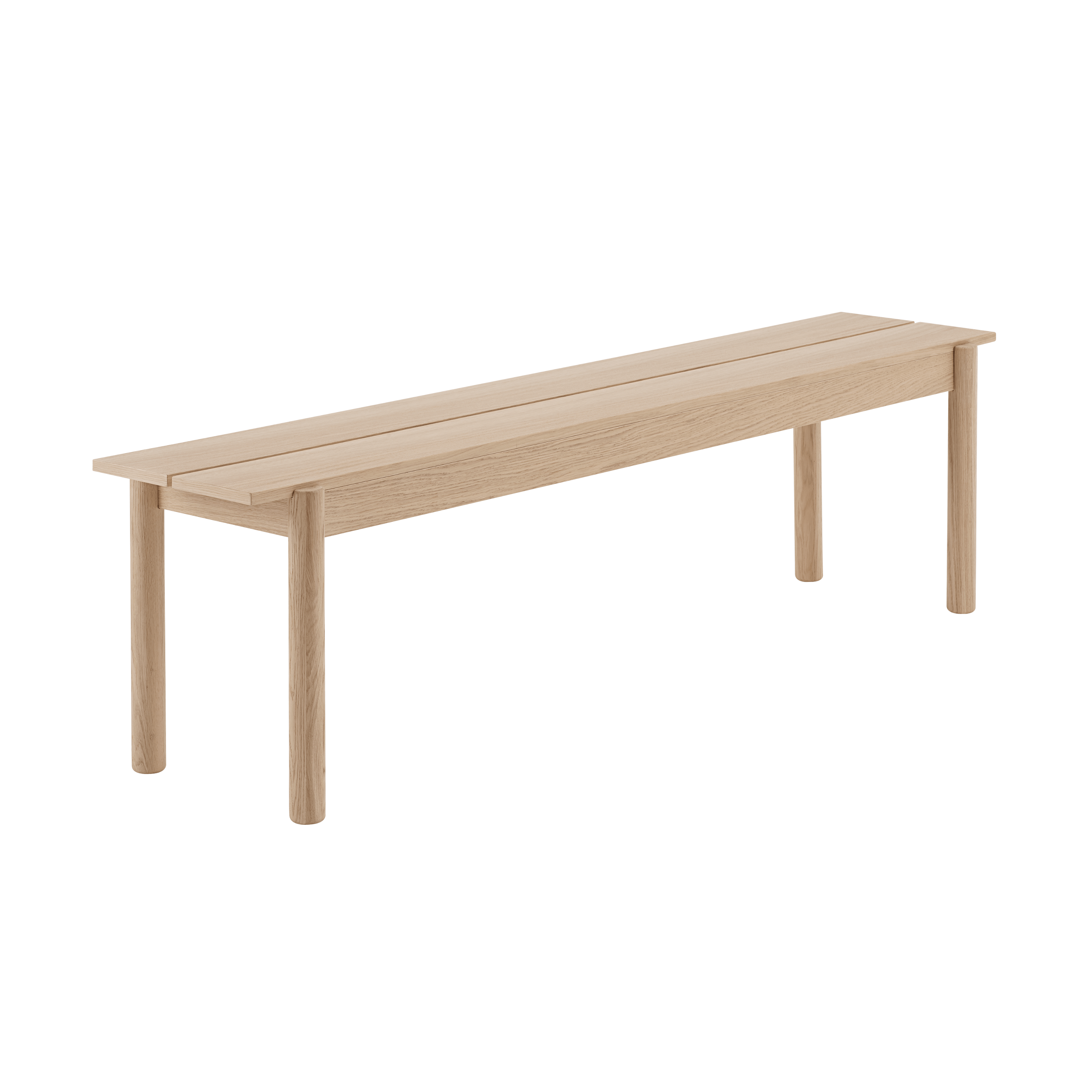 Ławka LINEAR fornir i drewno dębowe