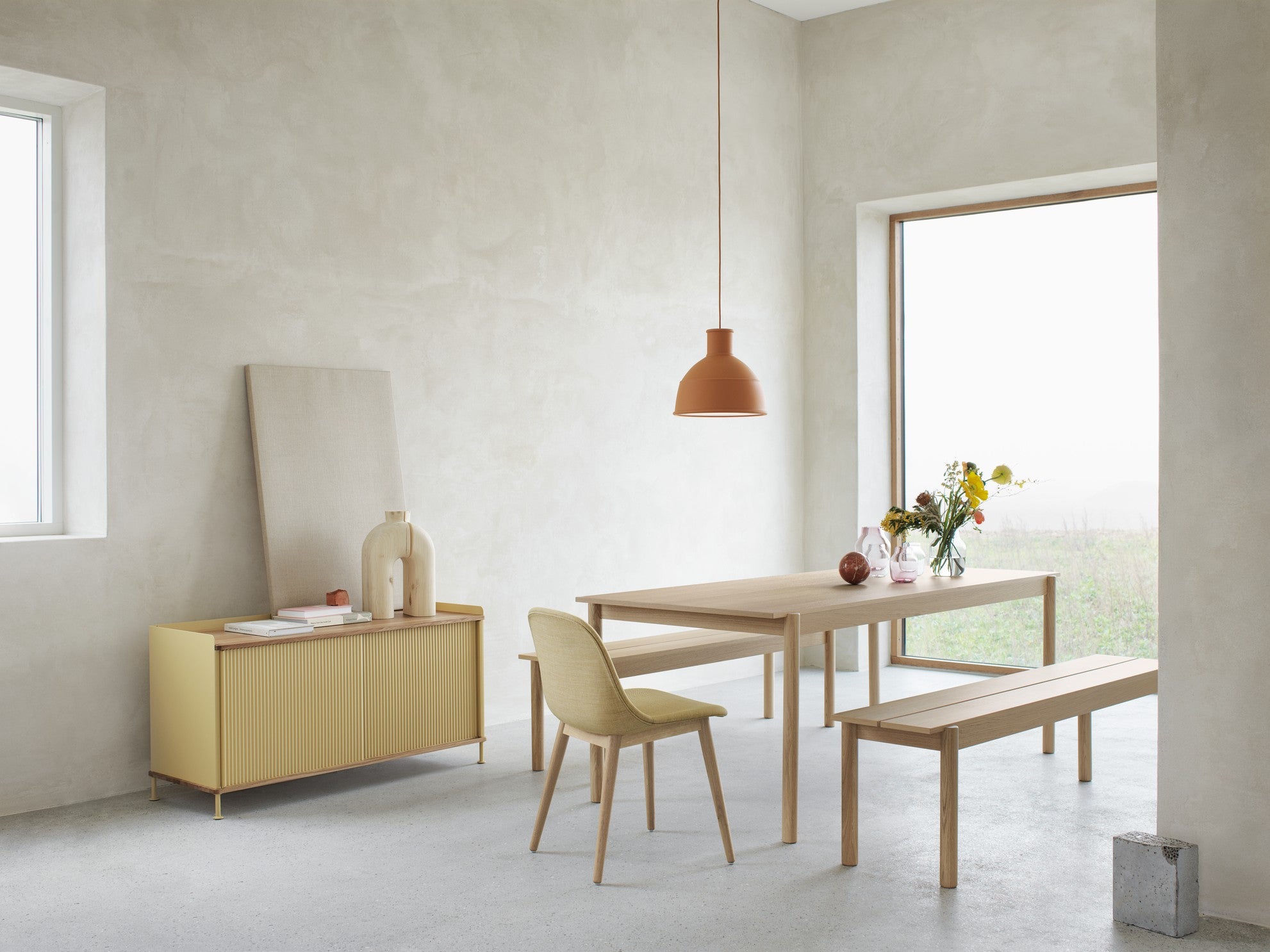 Personalisierbarer FIBER Stuhl mit Holzgestell