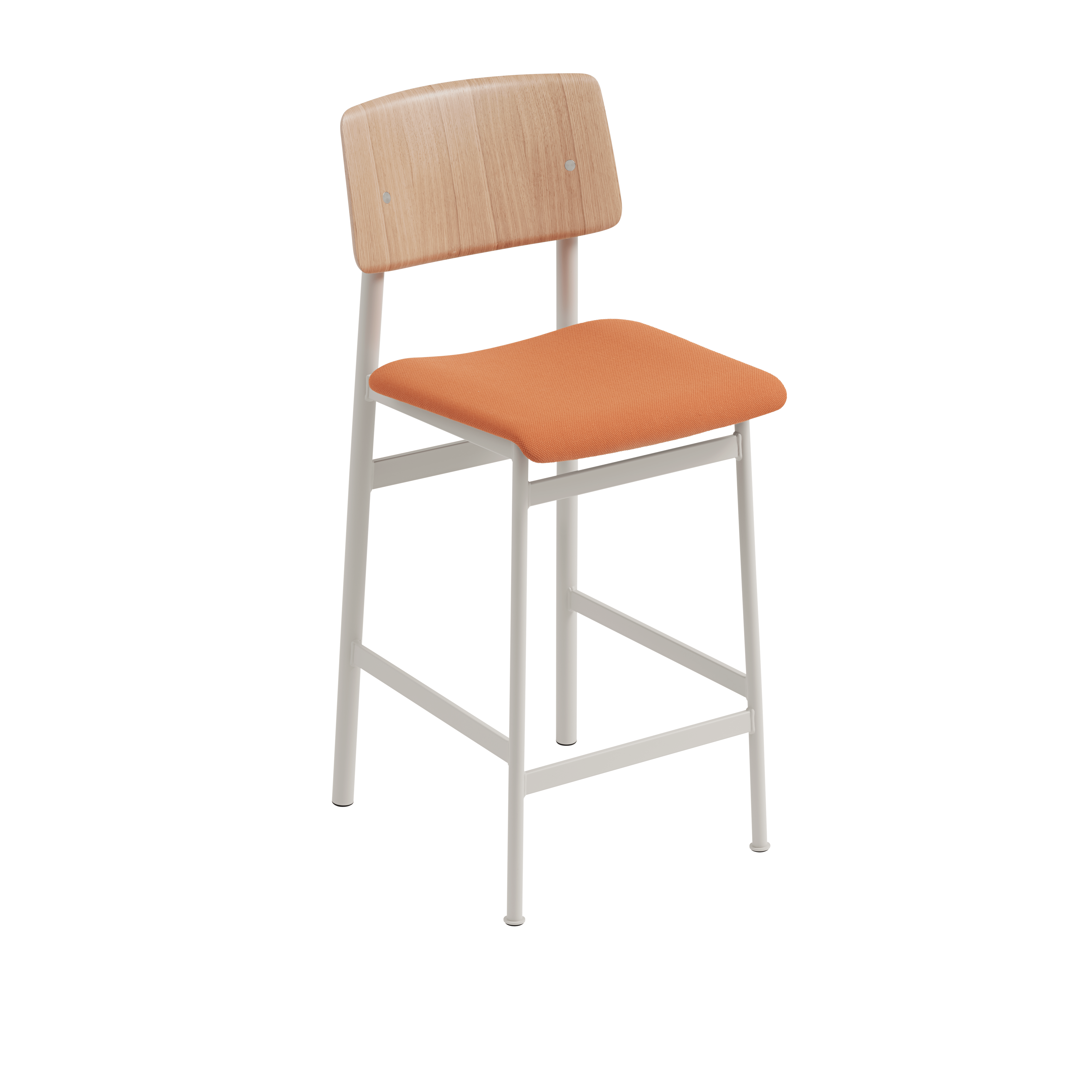 Personalized LOFT Bar Stool with Light Gray Base