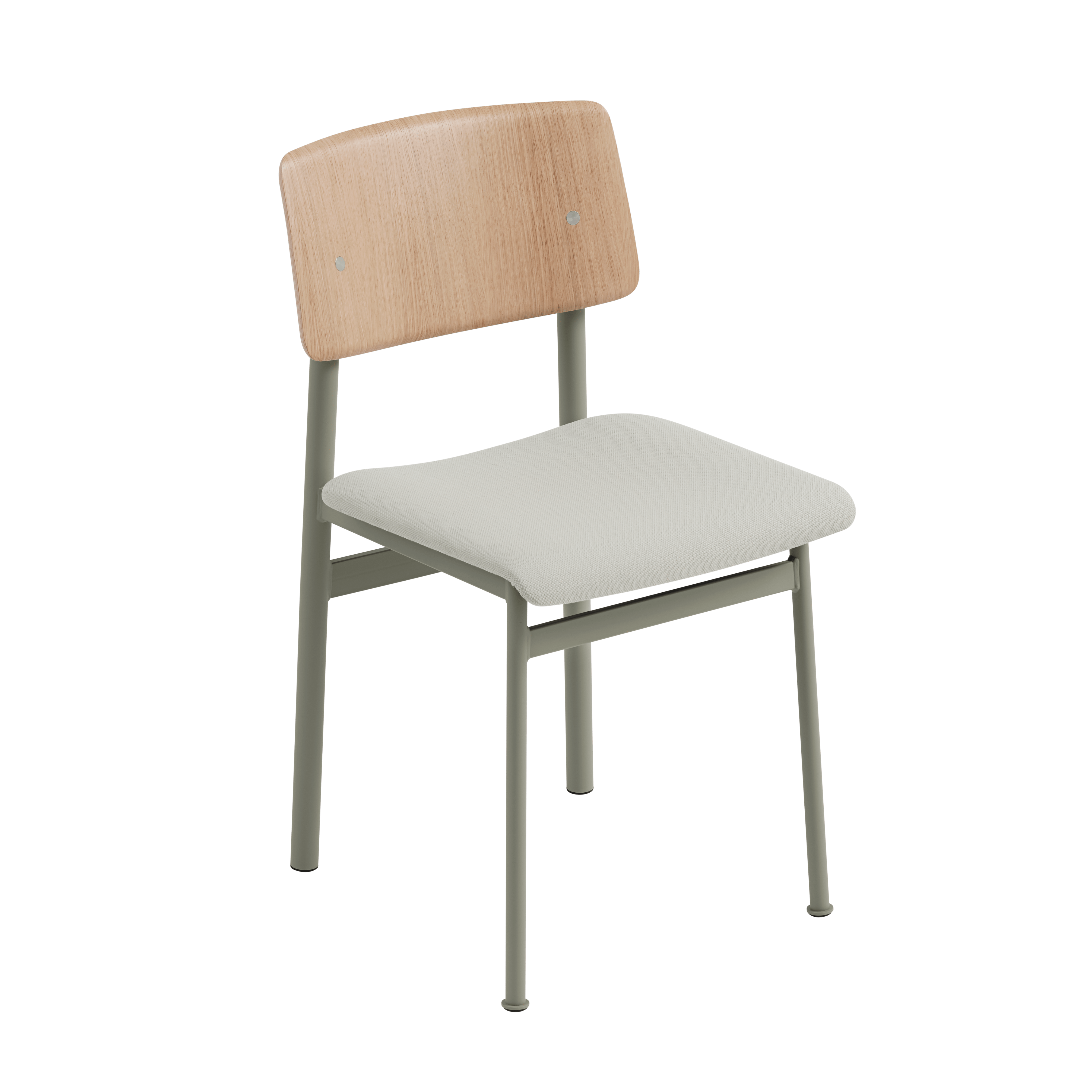 Krzesło LOFT personalizowane z brudno-zieloną podstawą