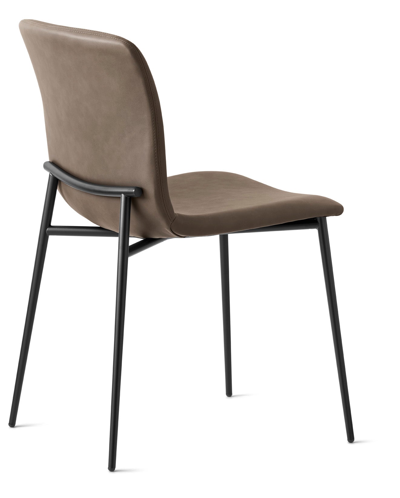 LOVE upholstered chair with a black base