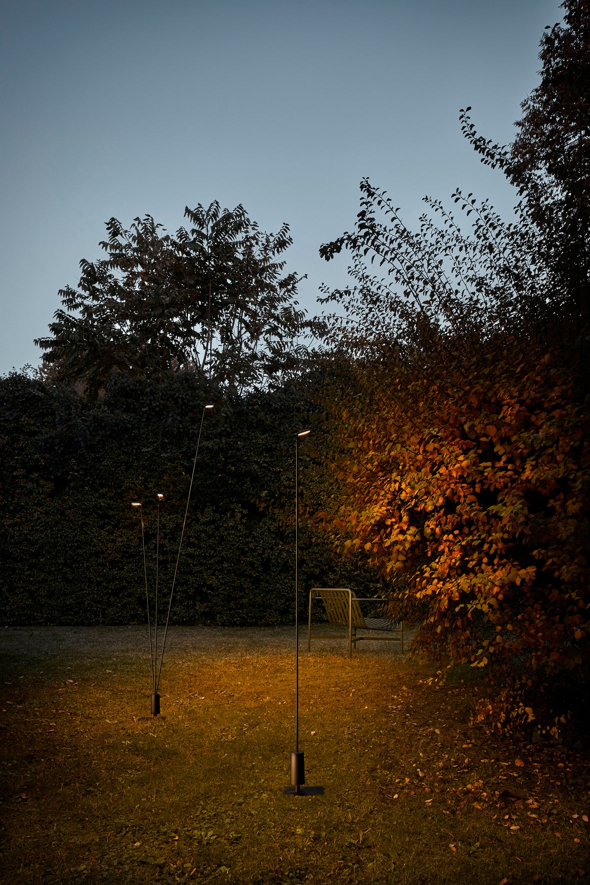 Lampa stojąca zewnętrzna wieloramienna FLIA czarny