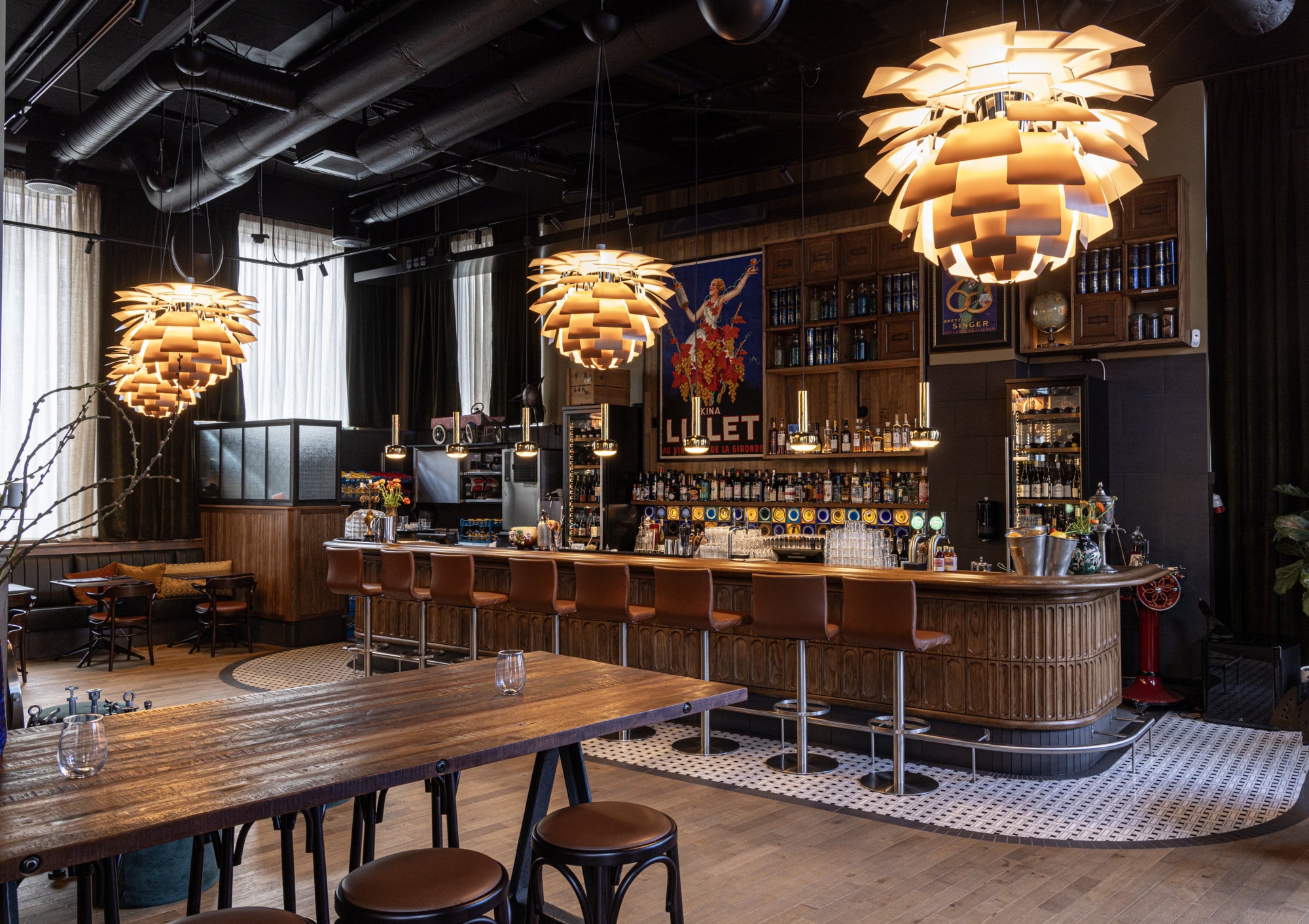 Lampa wisząca VL 56 polerowany mosiądz