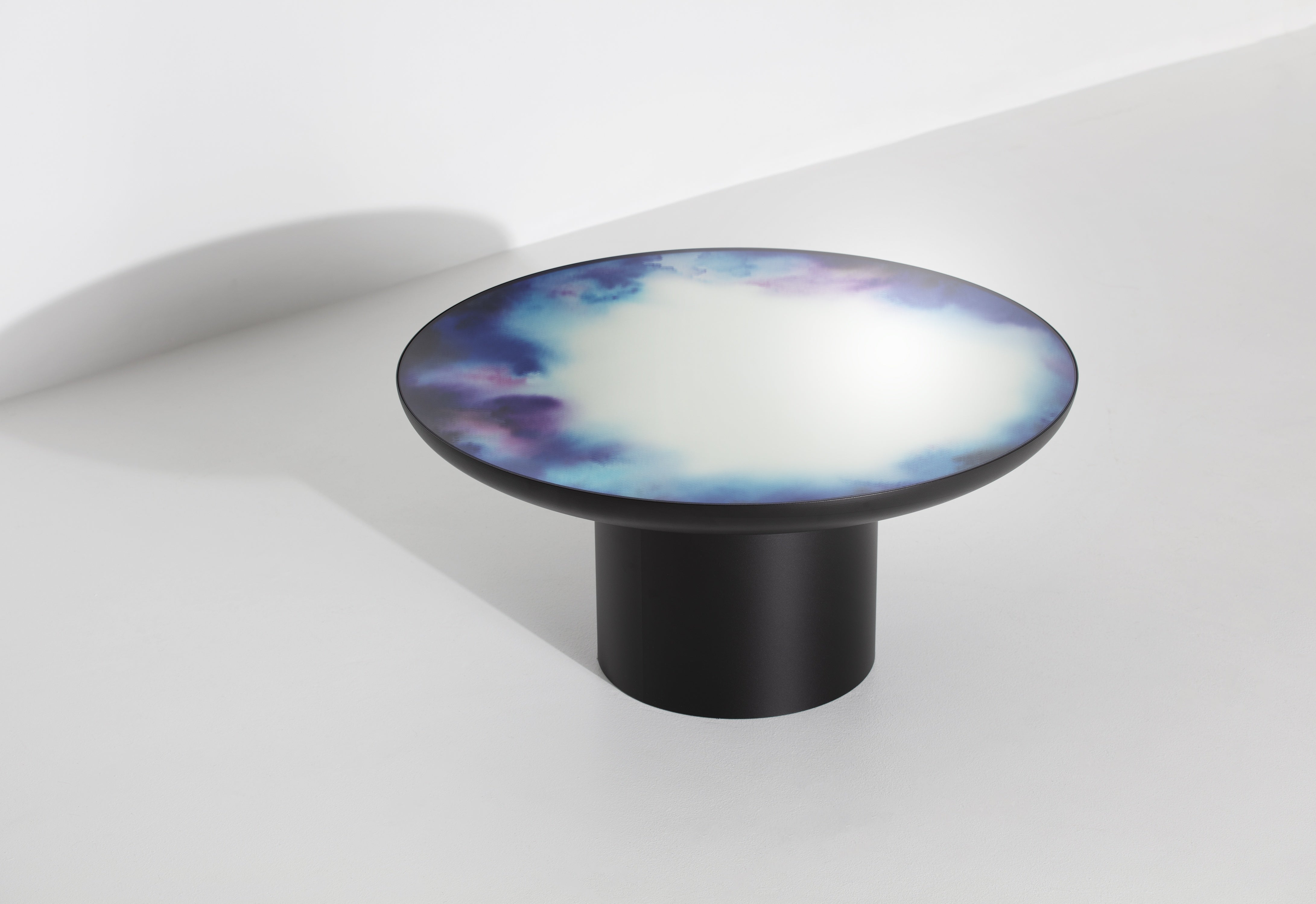 Stolik kawowy FRANCIS czarny z lustrzanym blatem
