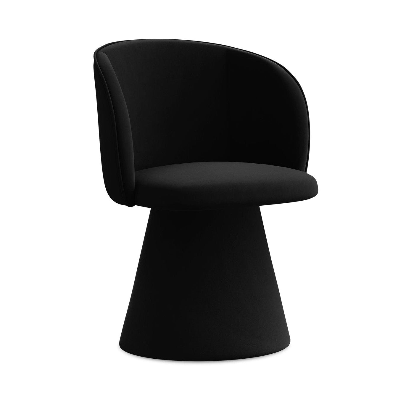 Krzesło aksamitne MAIA czarny