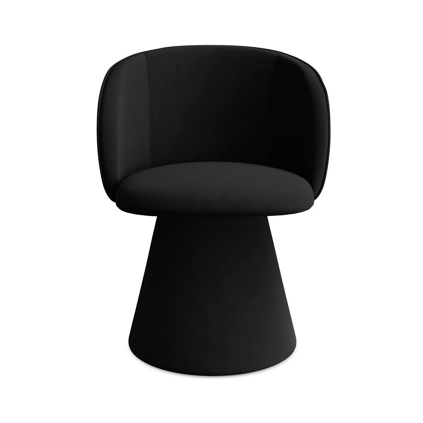 Krzesło aksamitne MAIA czarny