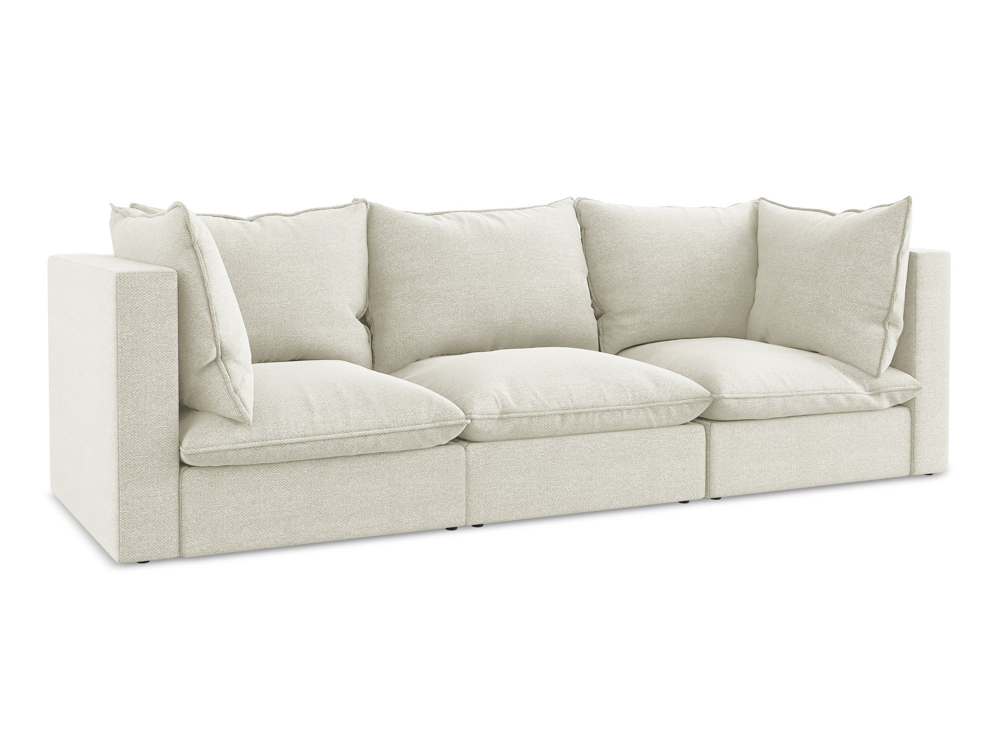 Sofa 3-osobowa MANAO piaskowy boucle