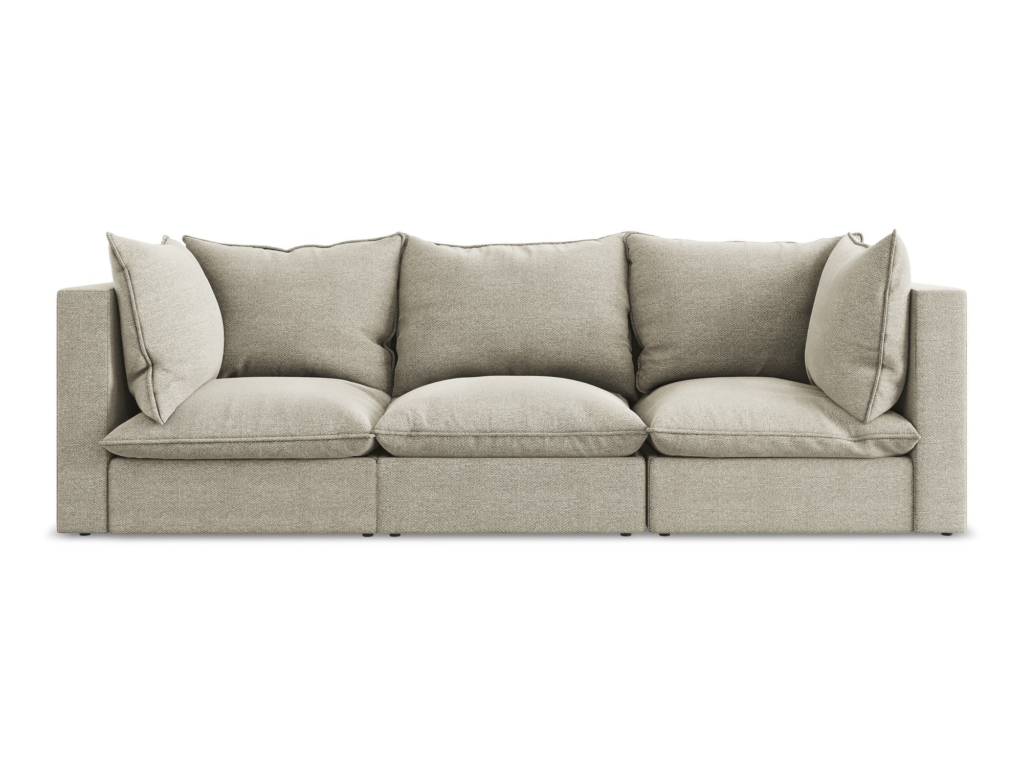 3-Seater Sofa MANAO taupe boucle