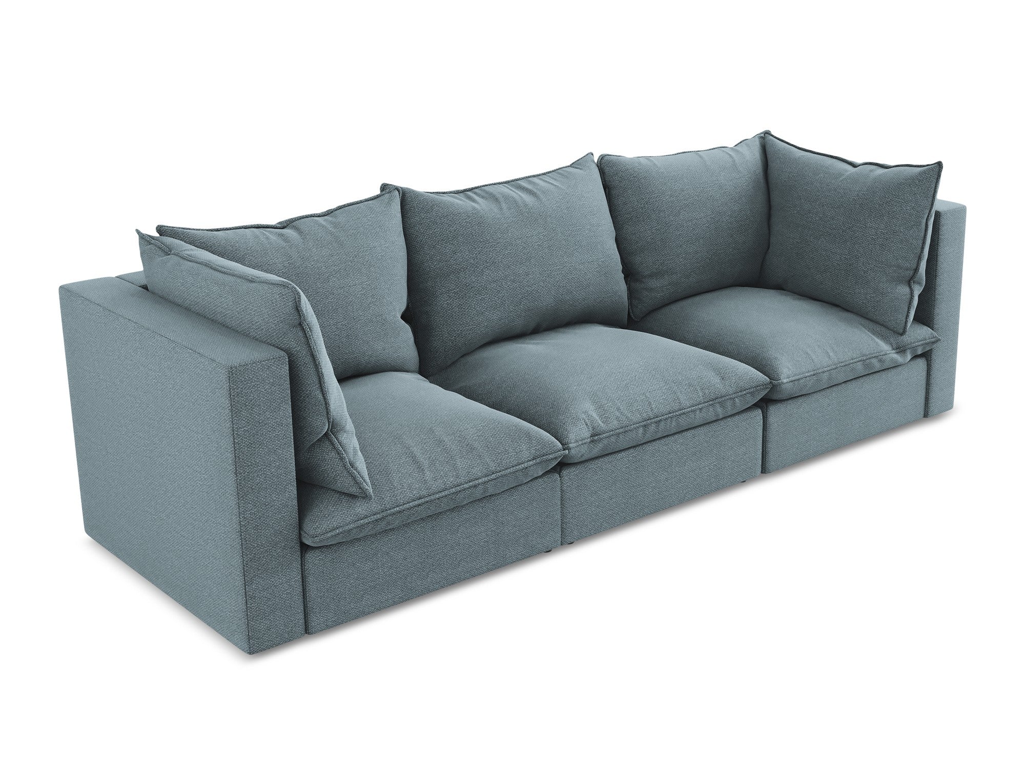 Sofa 3-sitzig MANAO jeansblau Boucle
