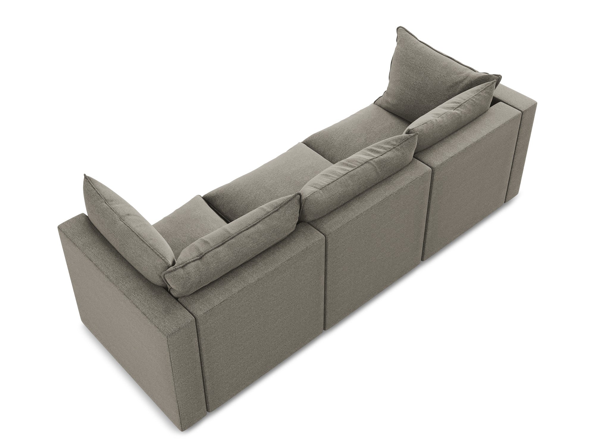 3-Seater Sofa MANAO Gray Boucle