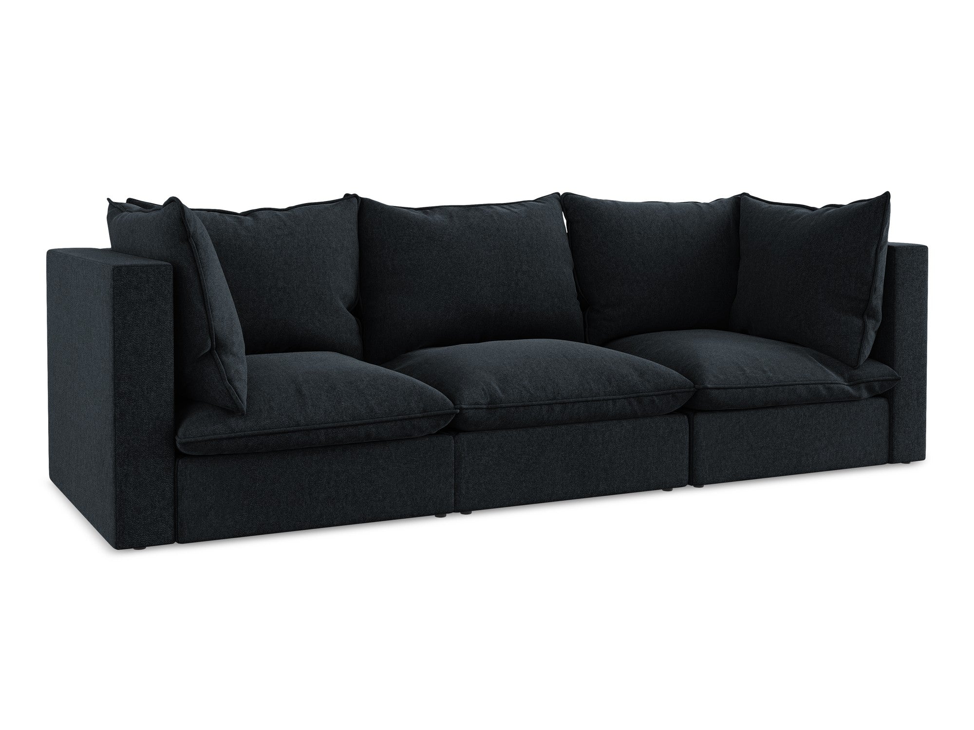 Velvet 3-Seater Sofa MANAO Royal Blue