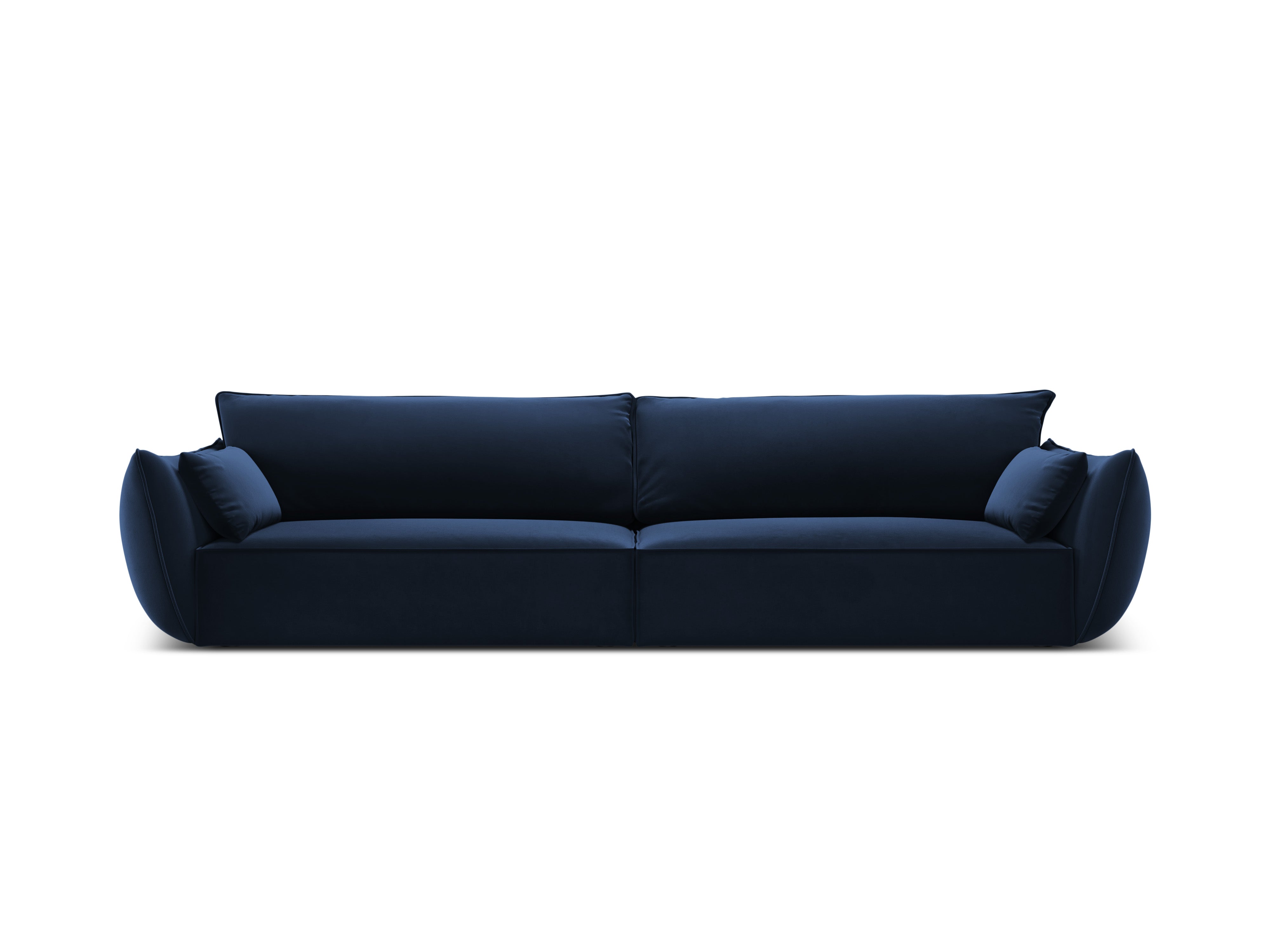 Sofa aksamitna 4-osobowa VANDA granatowy