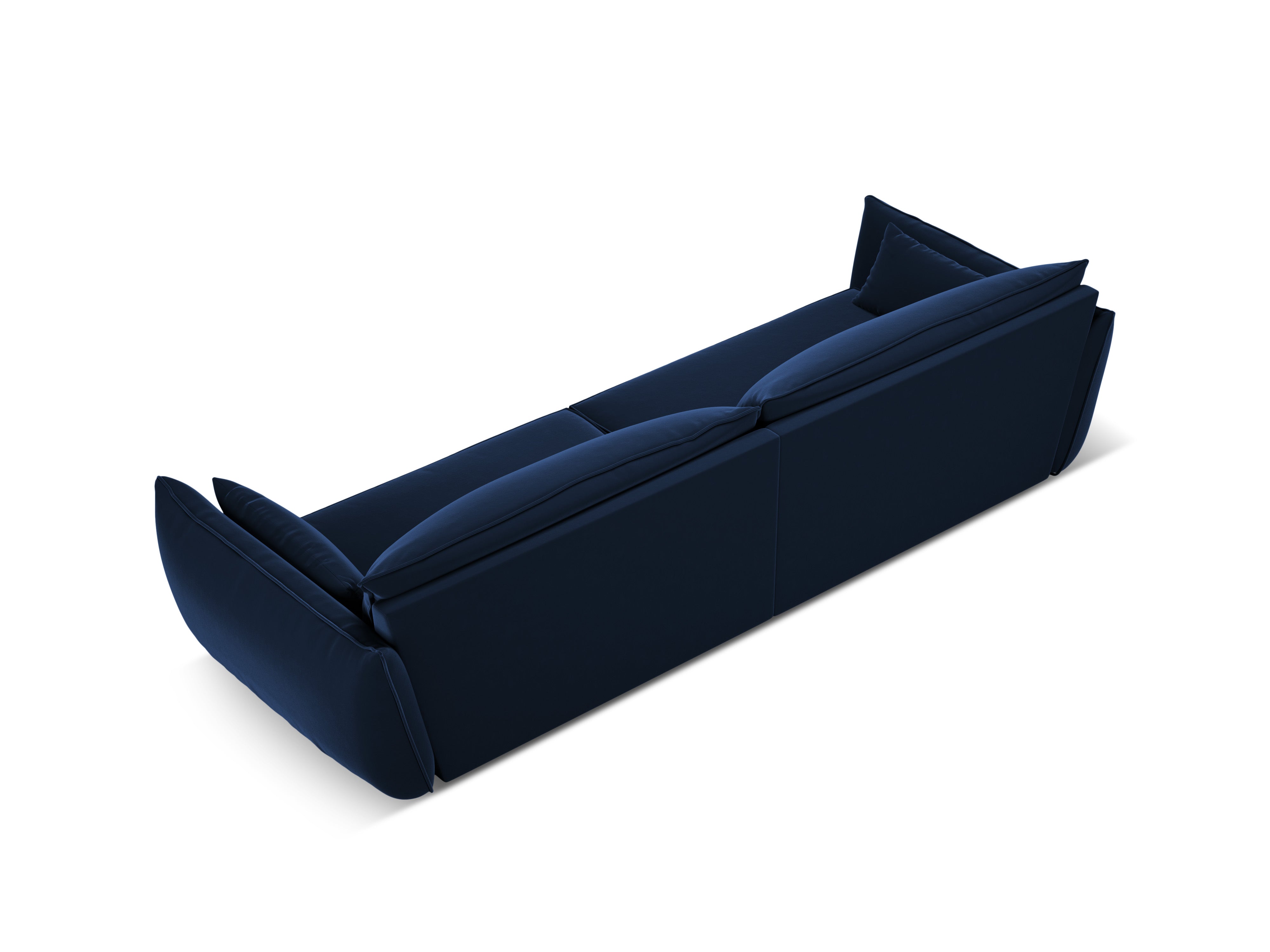 Sofa aksamitna 4-osobowa VANDA granatowy