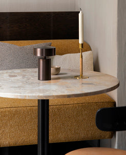 DUCA Candle Holder in Bronzed Brass