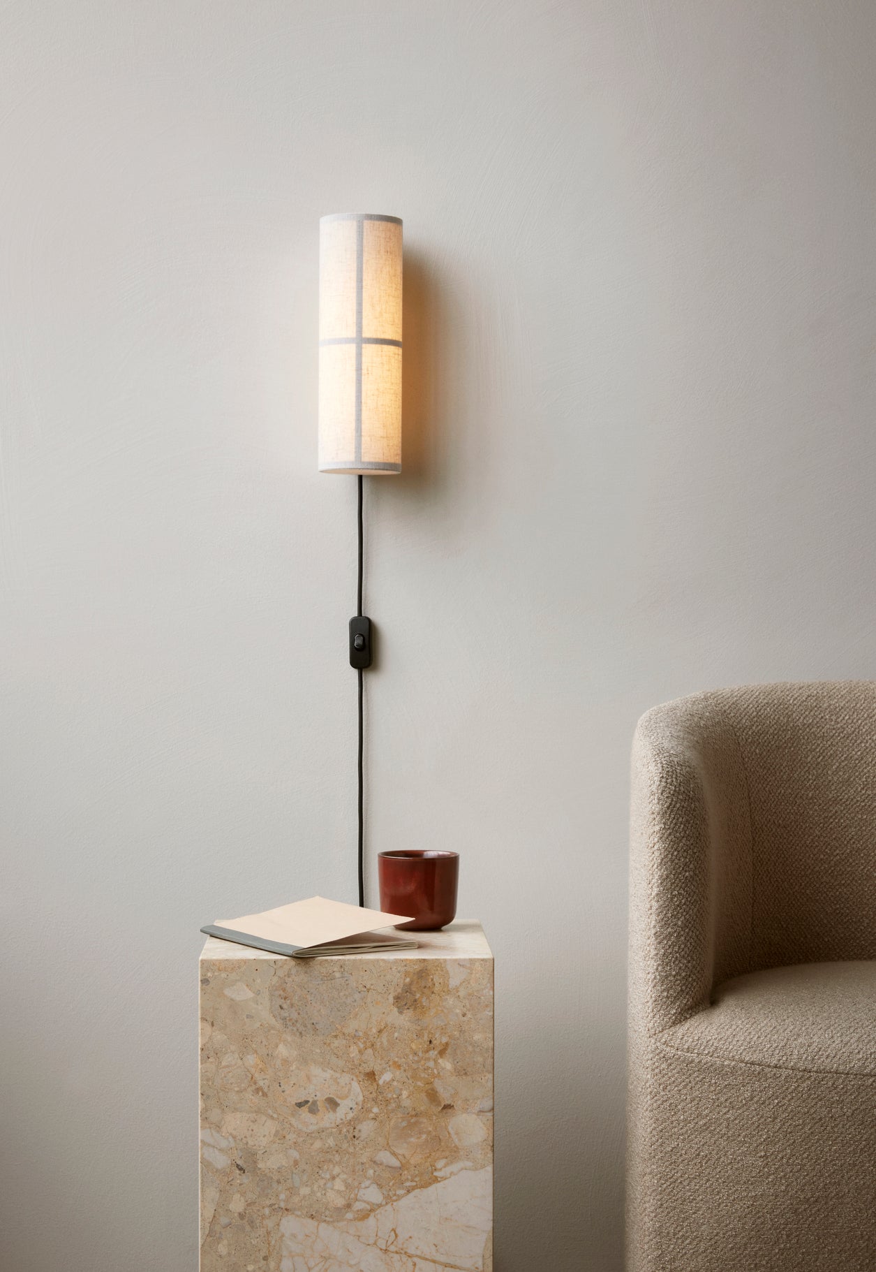 Lampa ścienna HASHIRA len