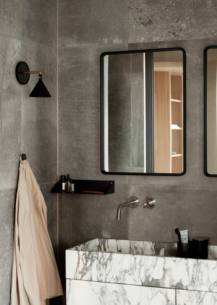 NORM black wall mirror