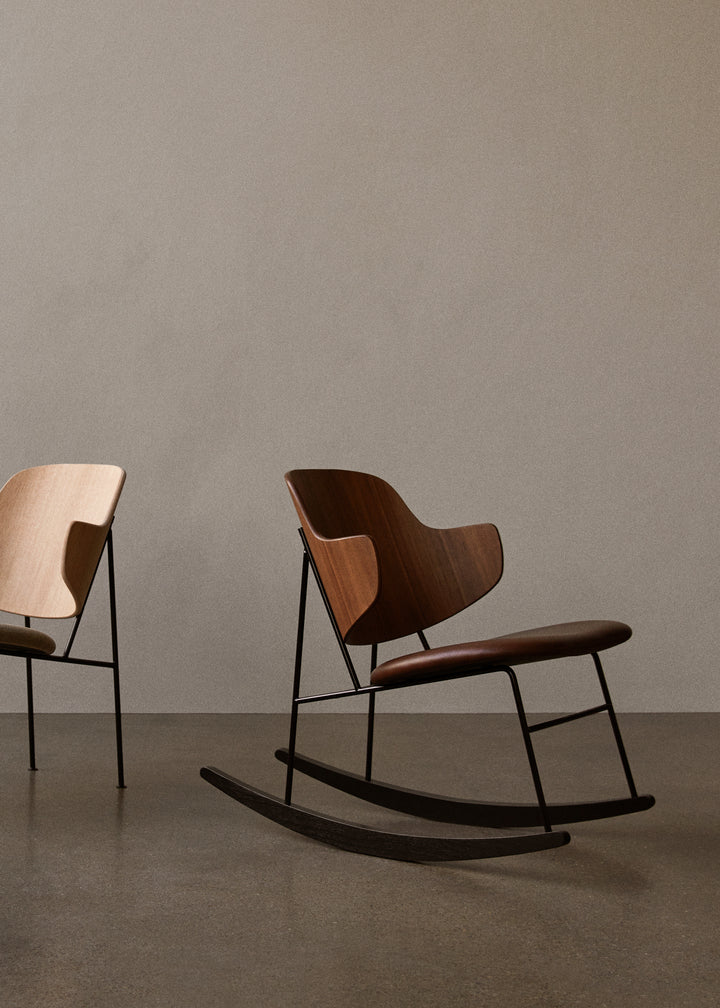 PENGUIN Armchair brown leather