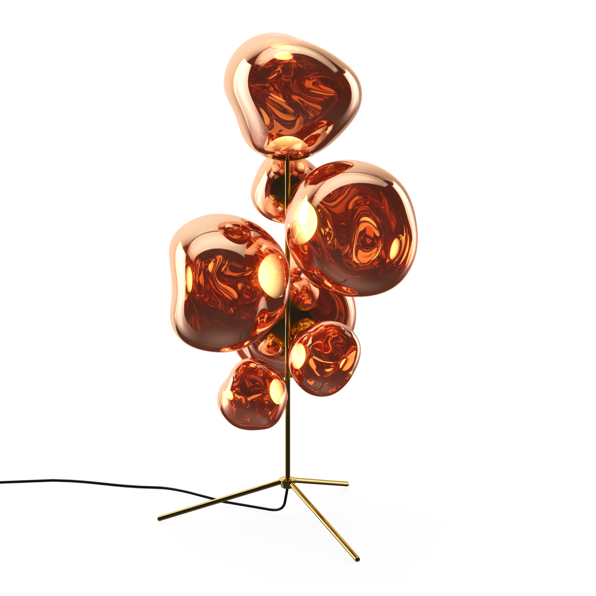 Lampa podłogowa MELT miedziany – Tom Dixon