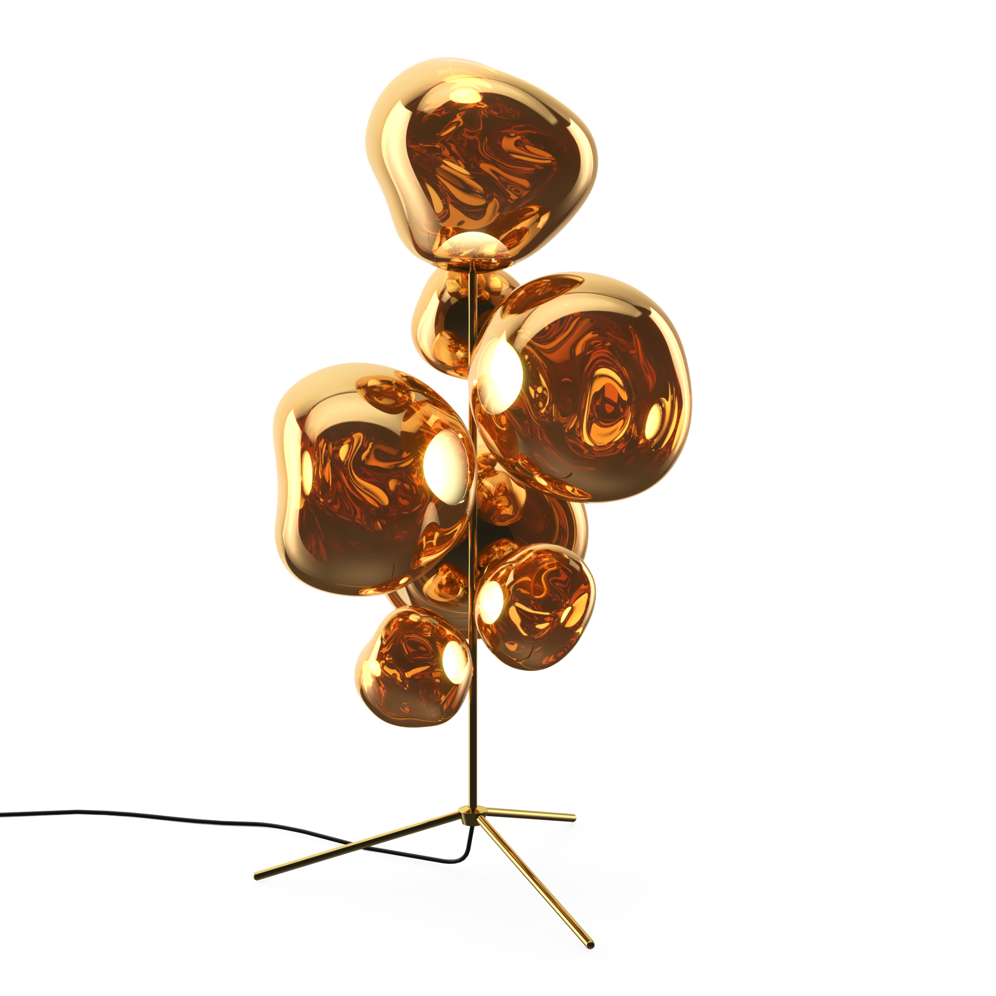 Stehlampe MELT in Gold