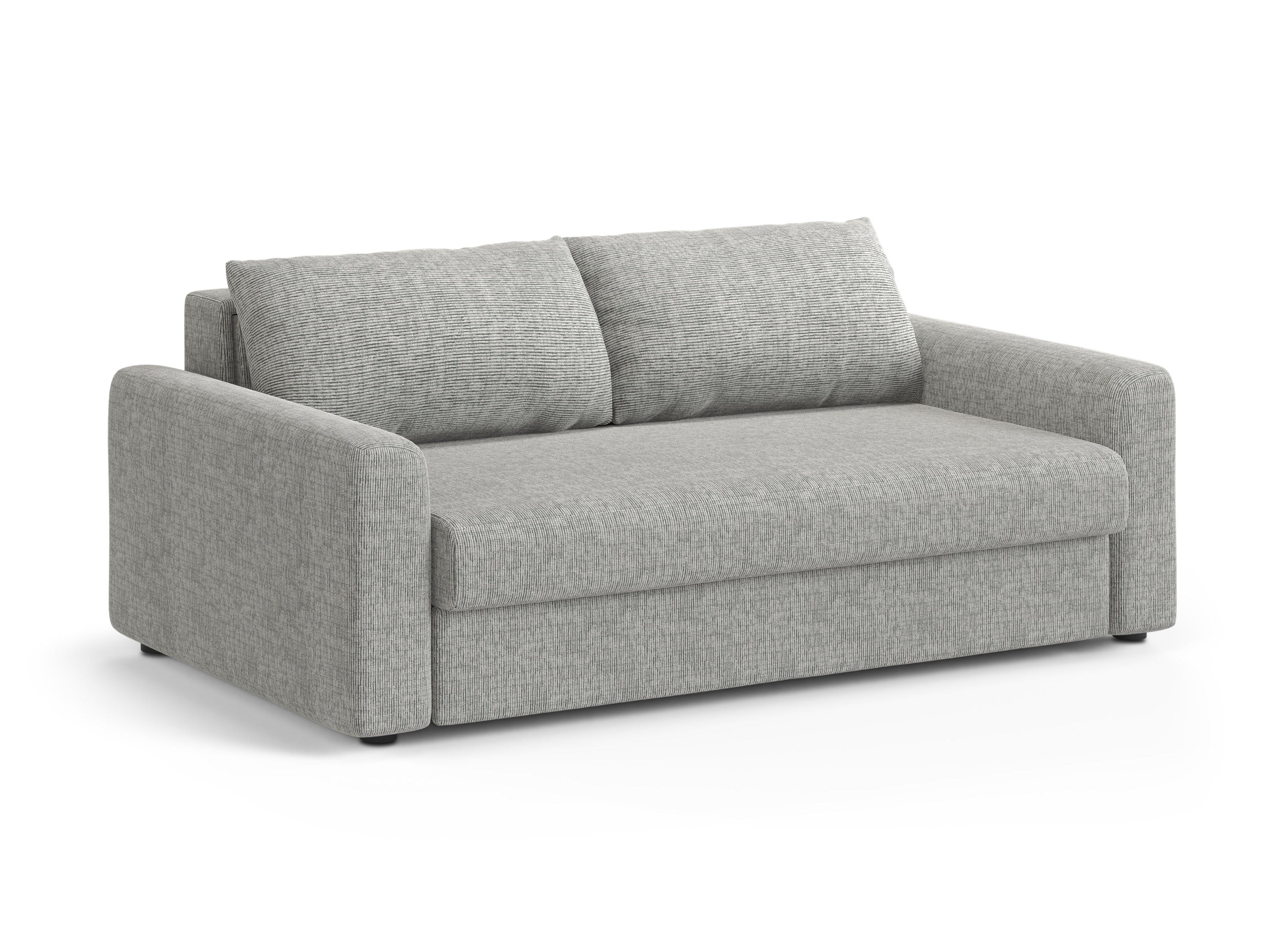 Sofa 3-osobowa z funkcją spania DAVID ciepły szary melanż