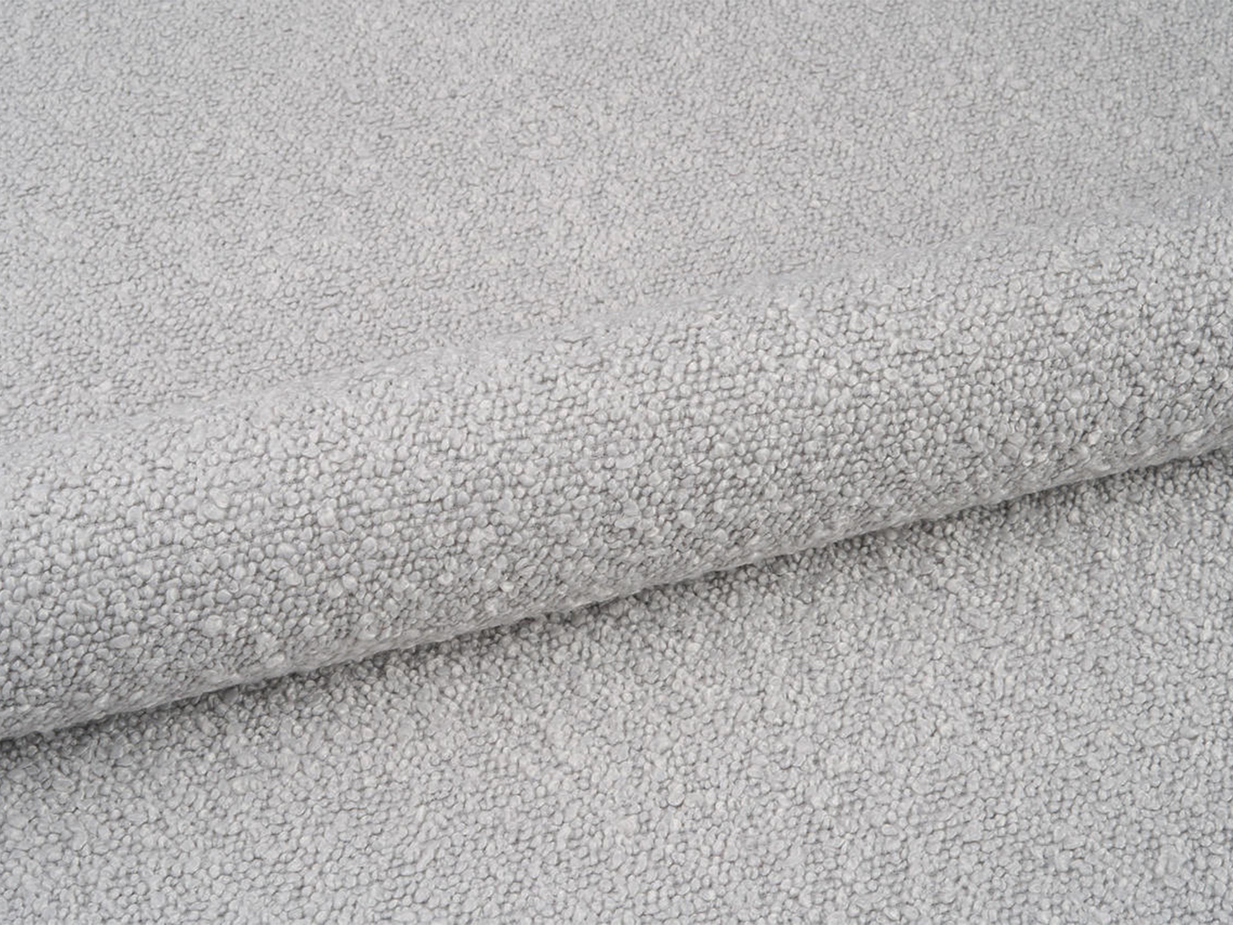 Łóżko z pojemnikiem na pościel BELLIS jasnoszary boucle