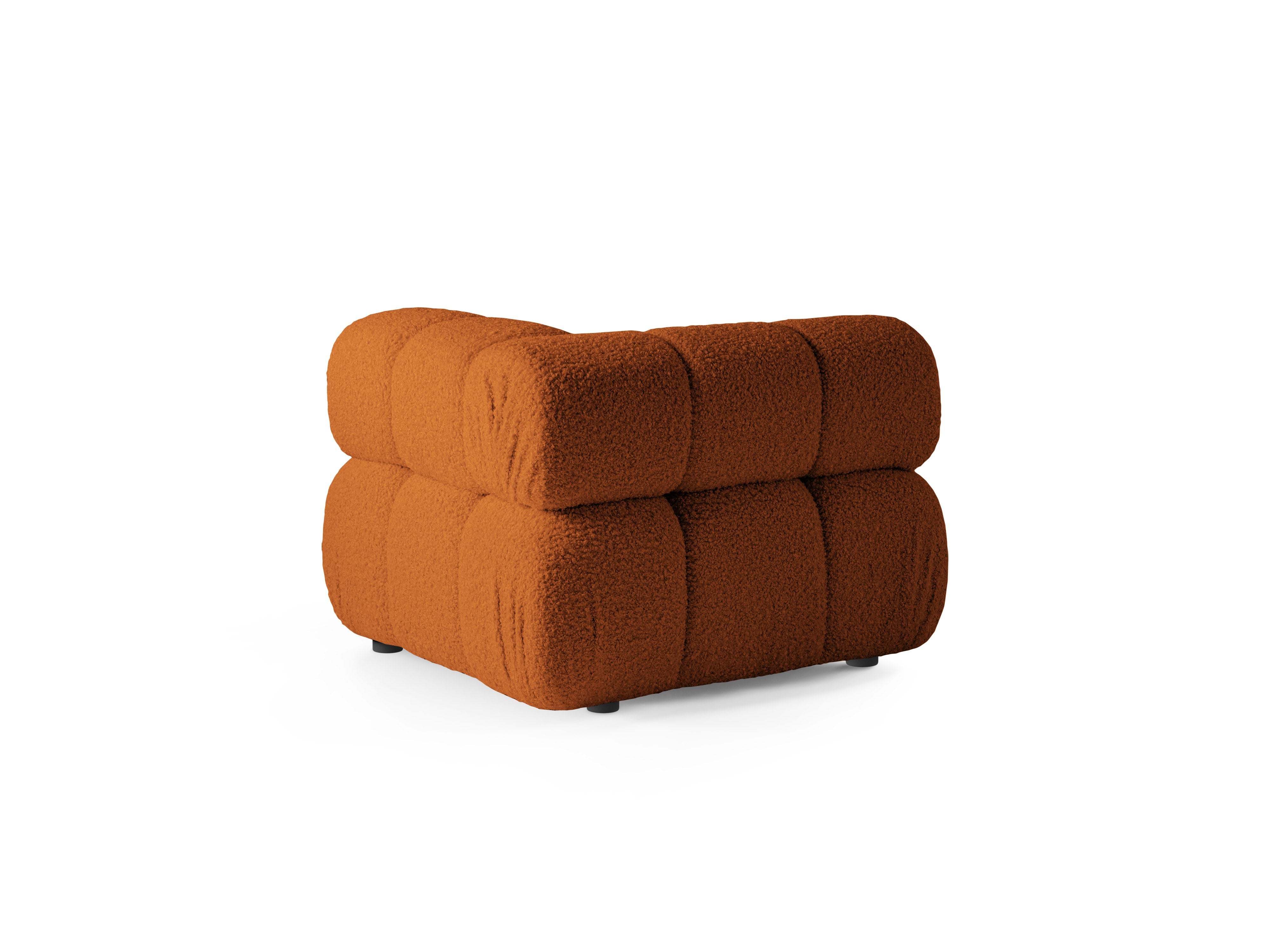 Sofa modułowa BELLIS - moduł narożny ceglany boucle