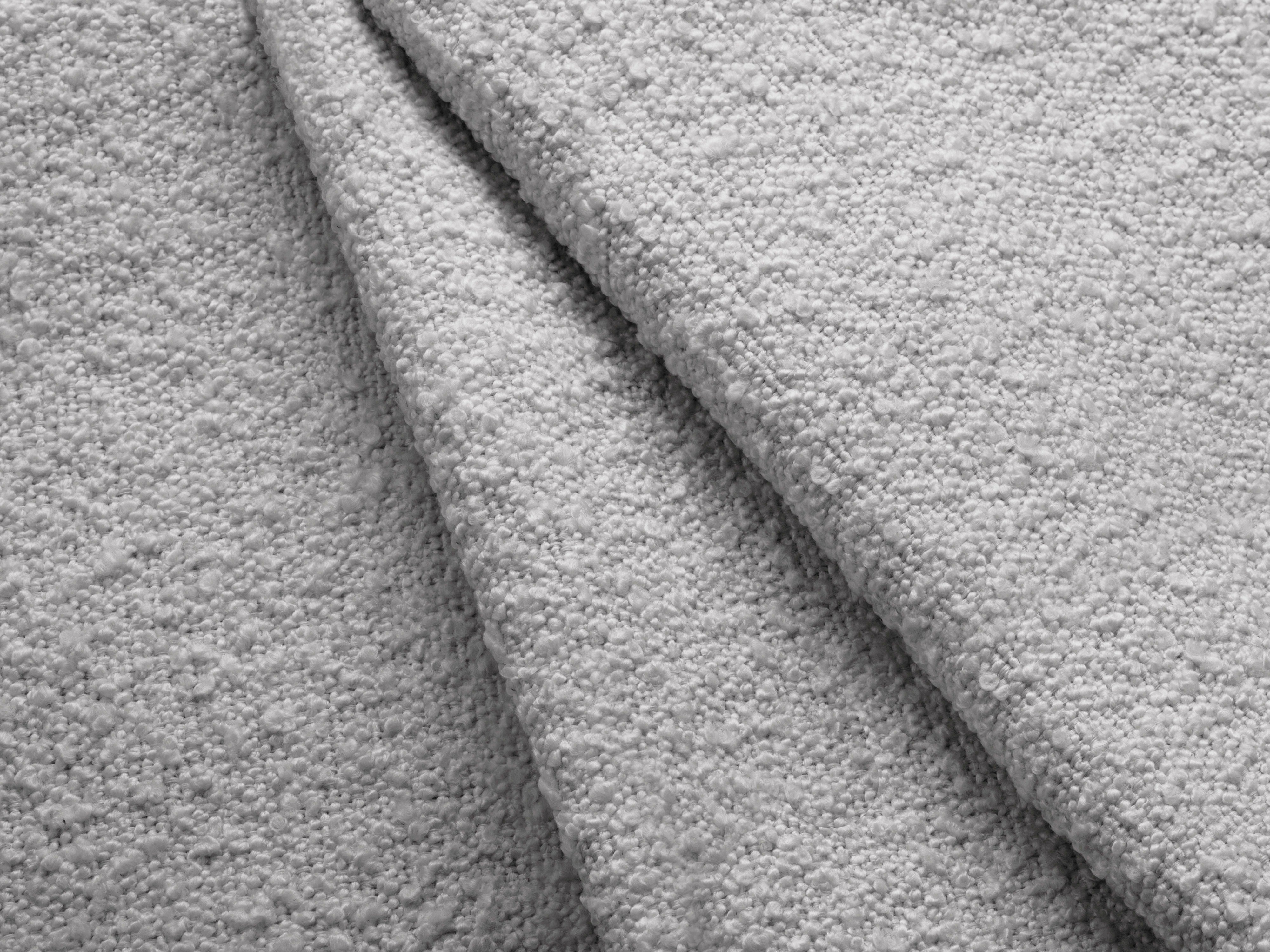 Sofa modułowa MILEY - moduł prawostronny jasnoszary boucle