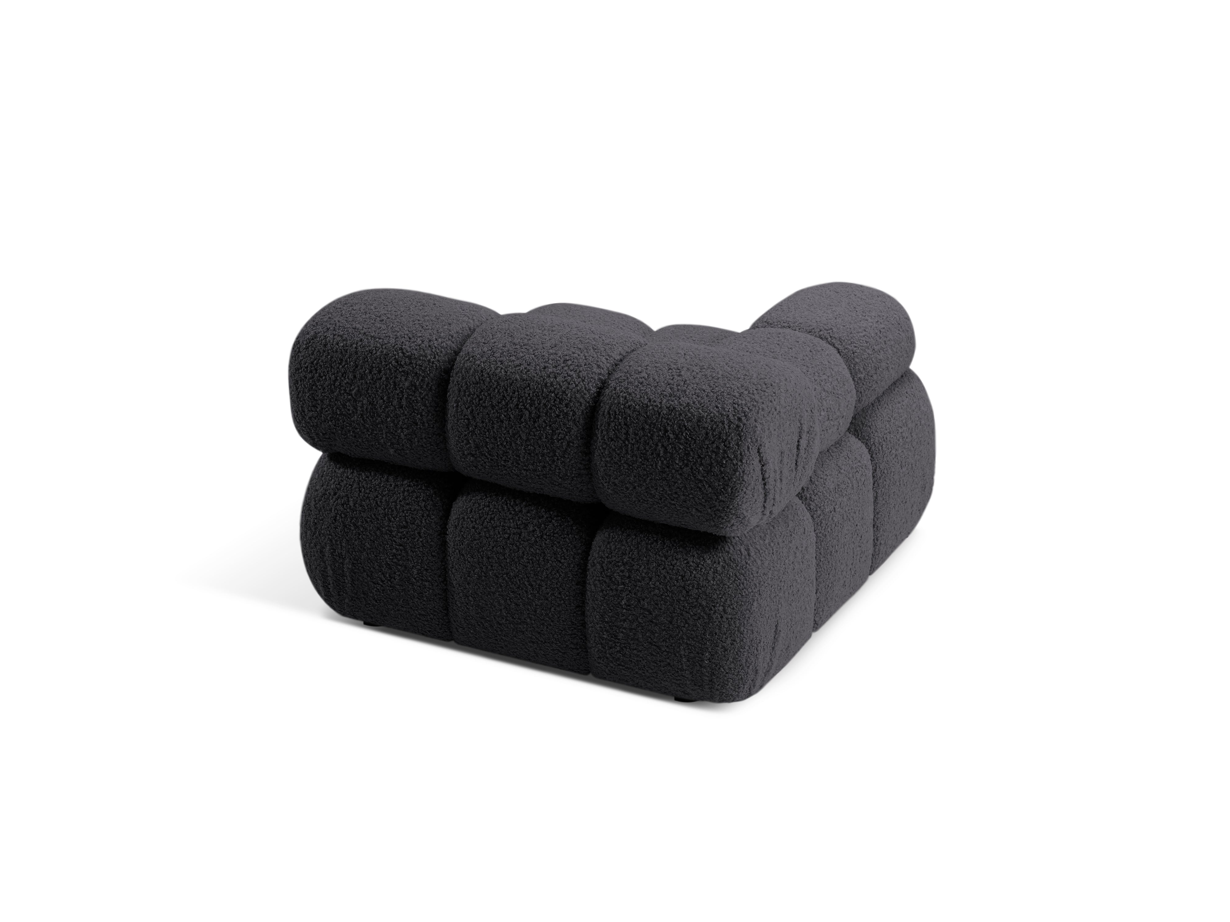 Sofa modułowa BELLIS - moduł lewostronny grafitowy boucle