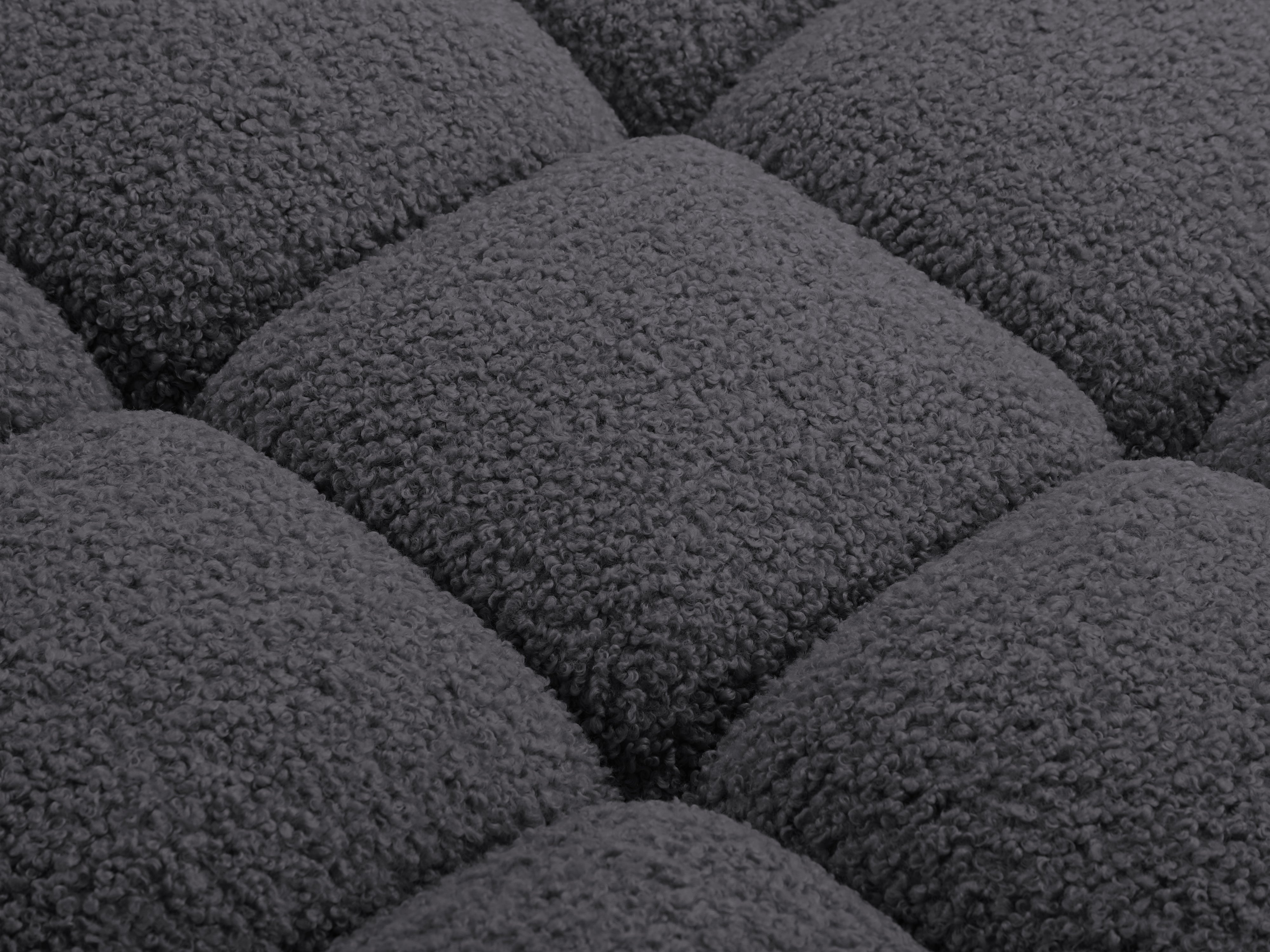Sofa modułowa BELLIS - moduł lewostronny grafitowy boucle