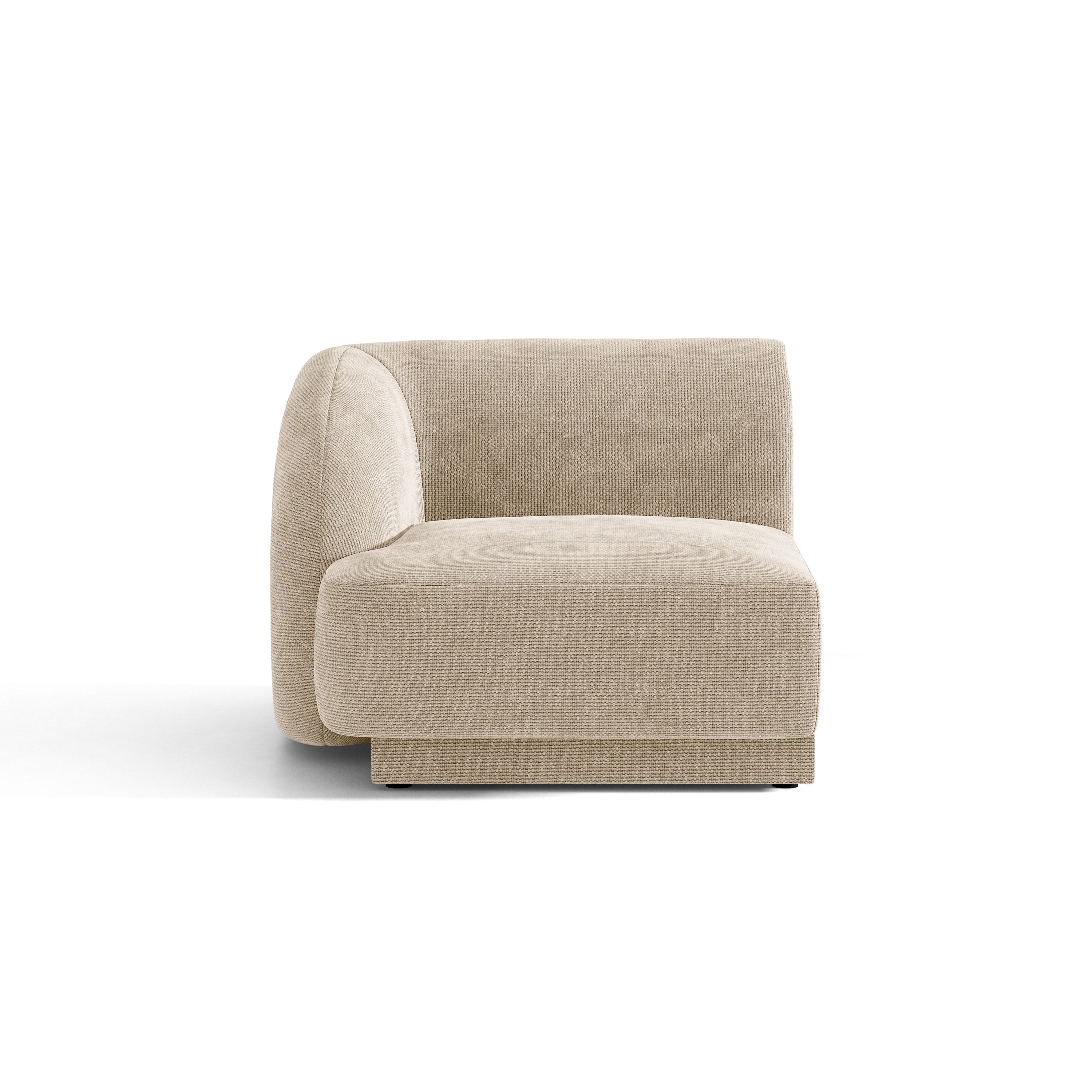 Sofa modułowa - moduł lewostronny MILEY beżowy szenil – Micadoni