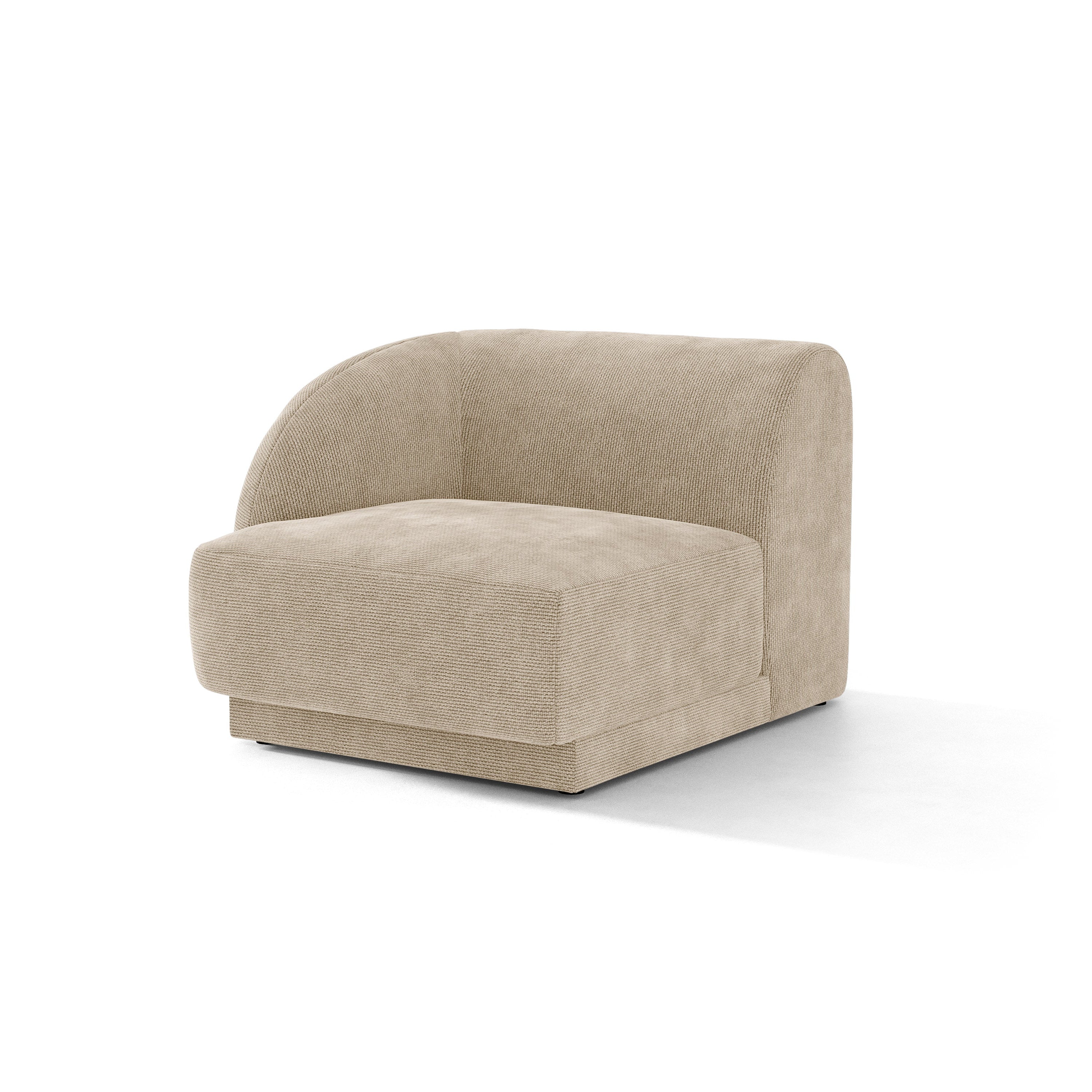 Sofa modułowa - moduł lewostronny MILEY beżowy szenil do salonu